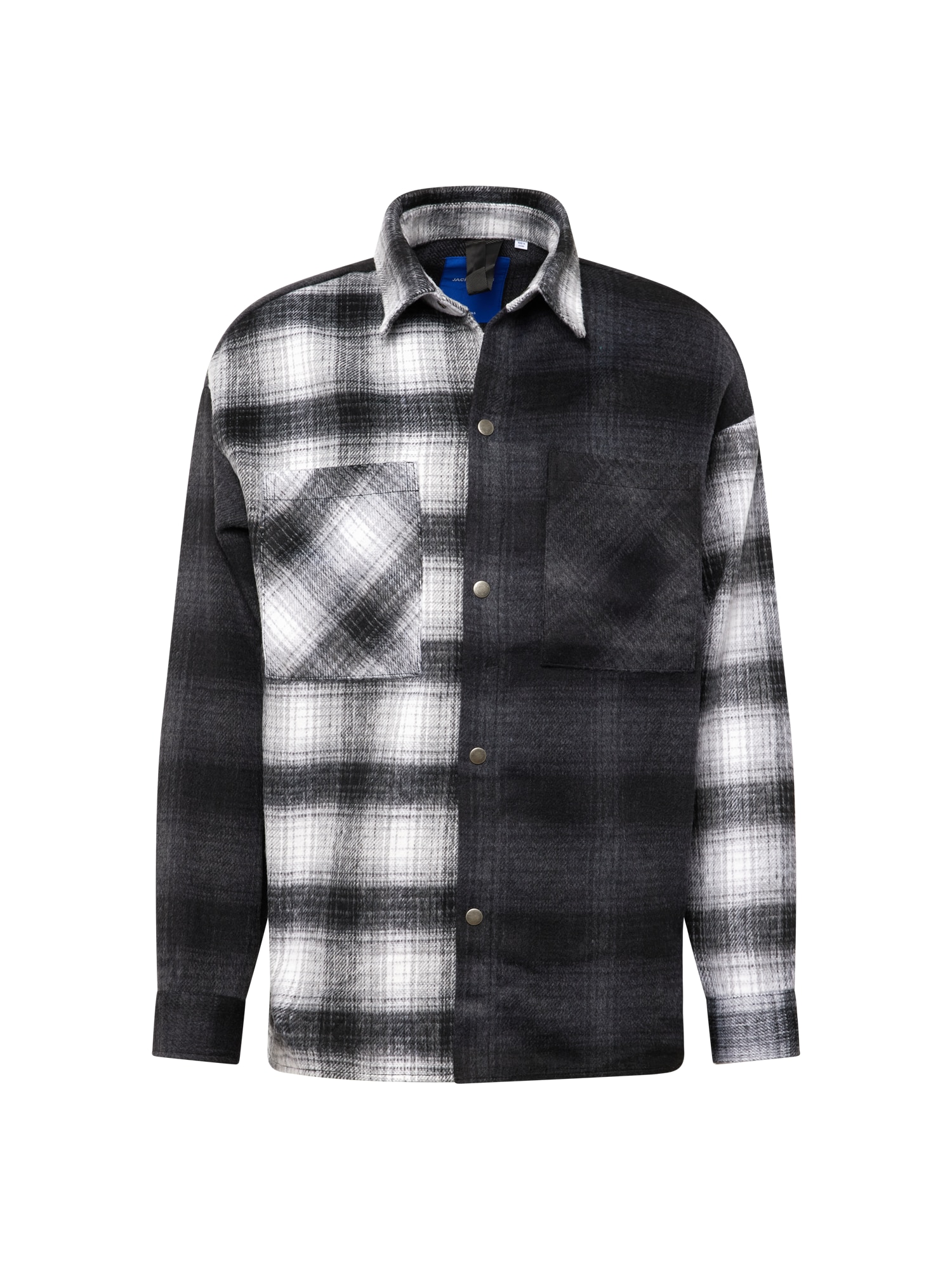 JACK & JONES Prehodna jakna 'BANE'  siva / temno siva / bela