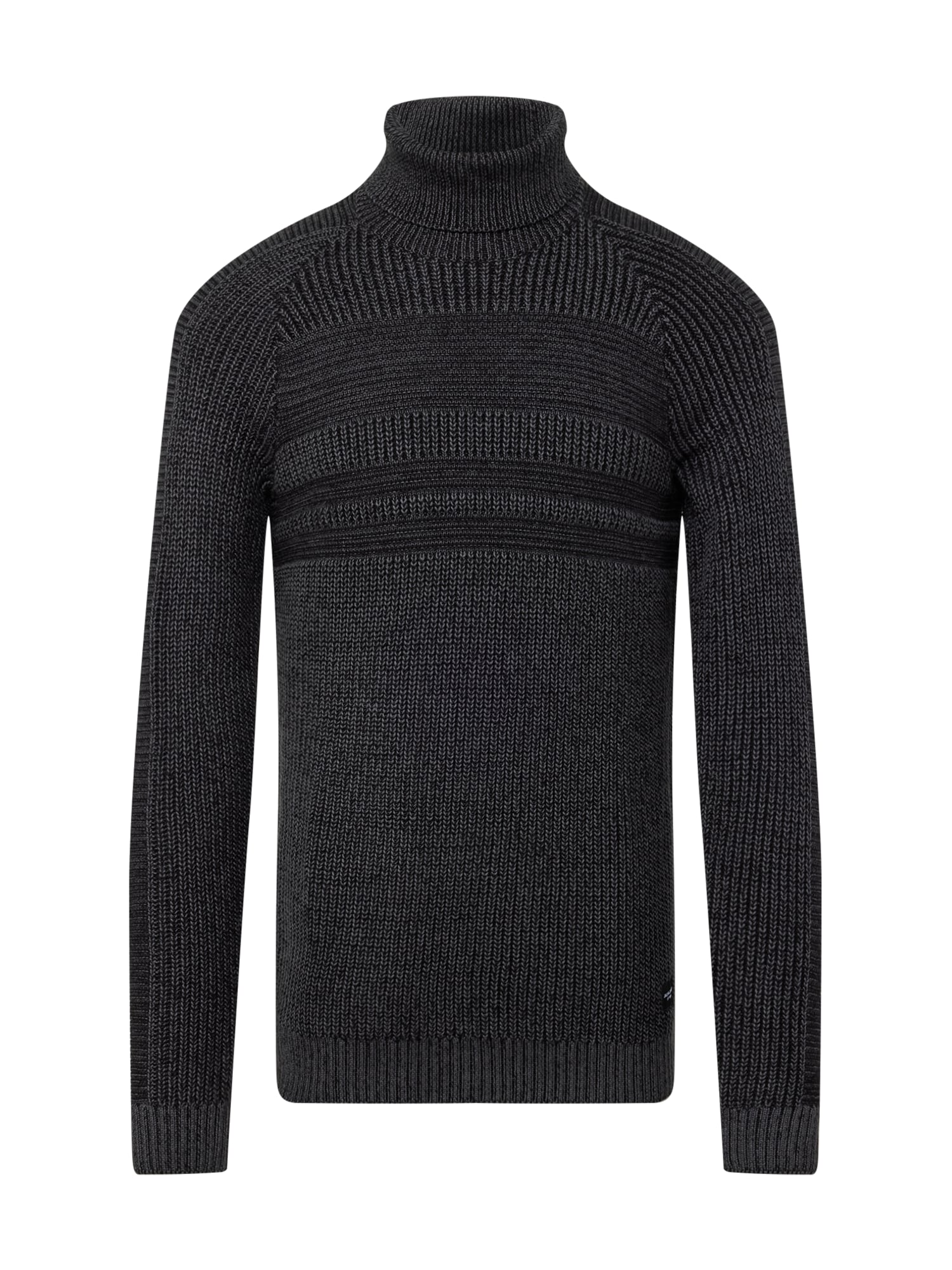 JACK & JONES Pulover 'Power'  siva / črna
