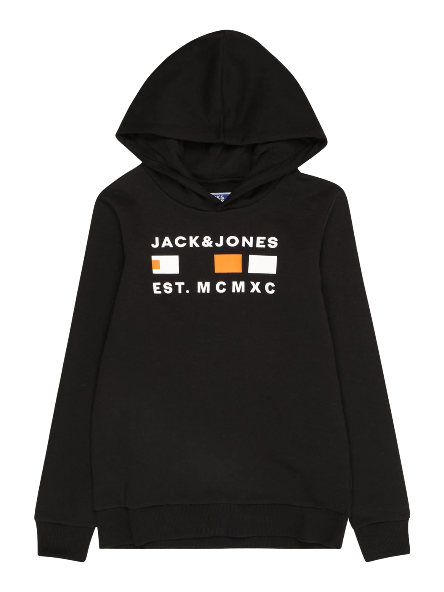 Jack & Jones Junior Majica 'FREDDIE'  oranžna / črna / bela