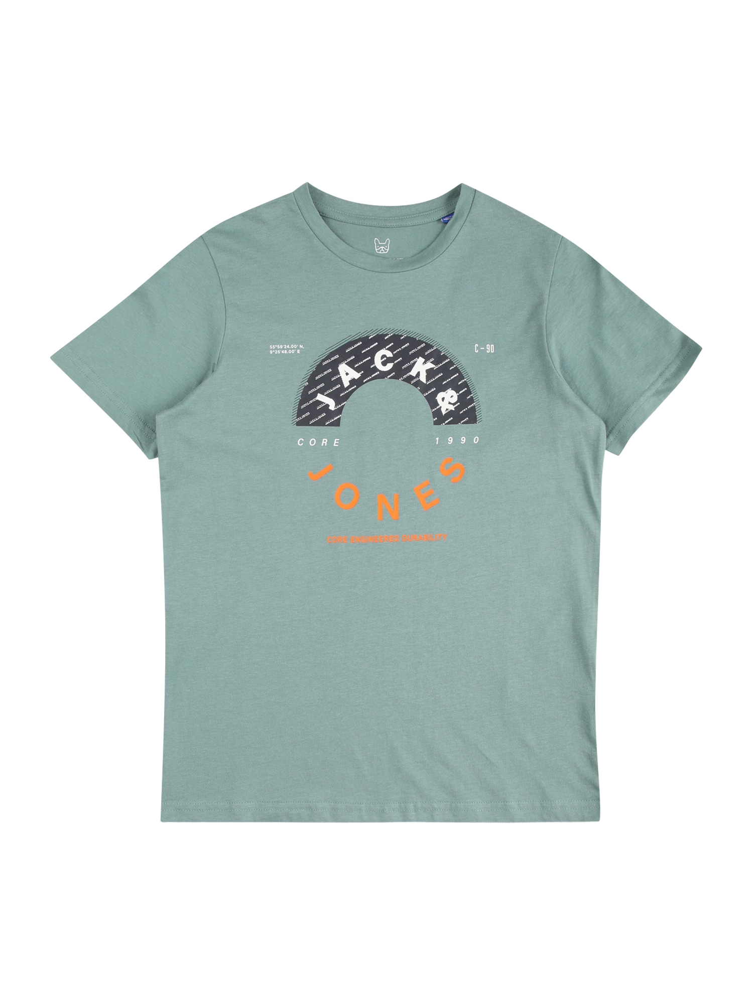 Jack & Jones Junior Majica 'FRIDAY'  modra / oranžna / črna / bela