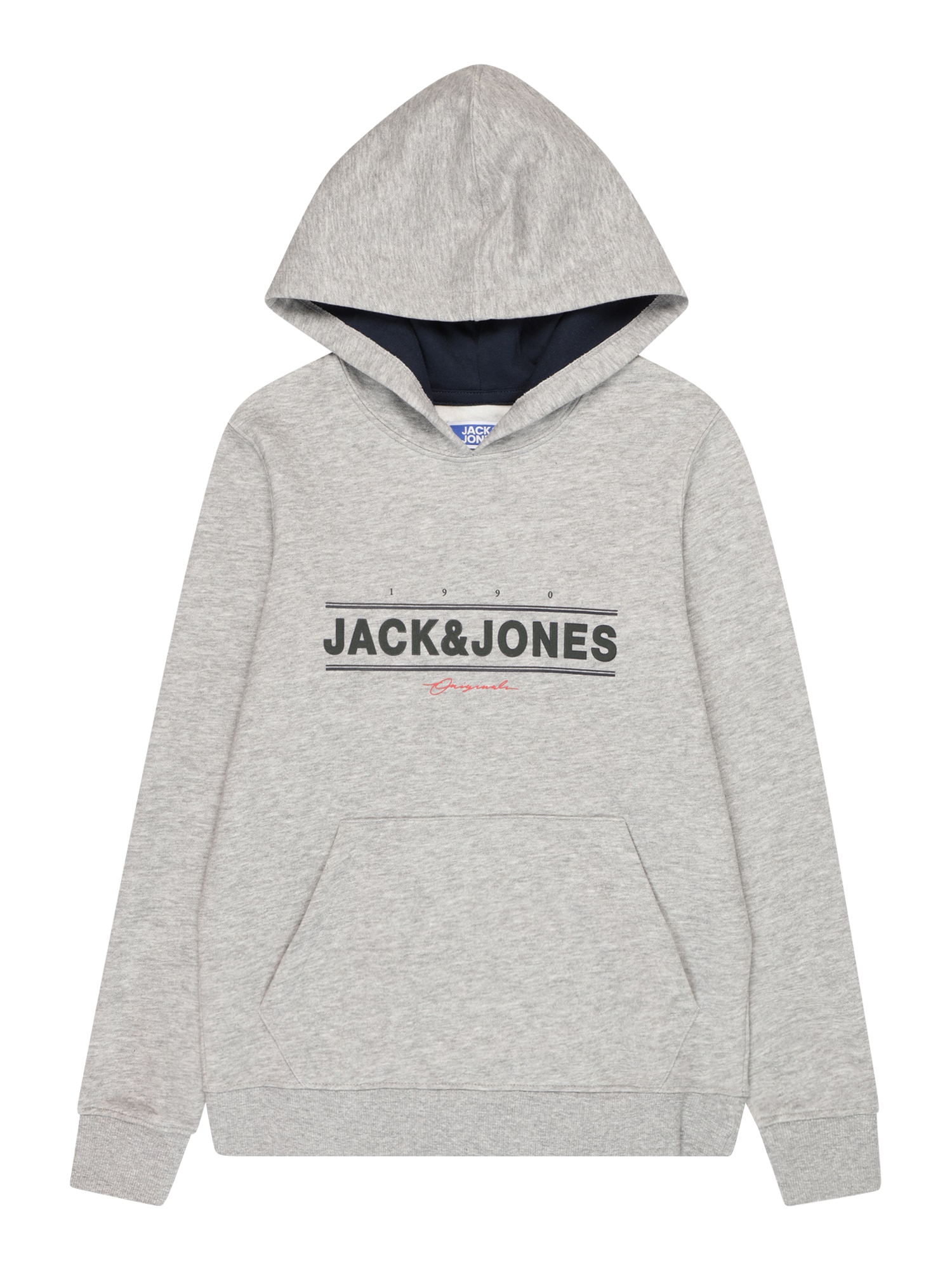 Jack & Jones Junior Majica 'FRIDAY'  svetlo siva / losos / črna