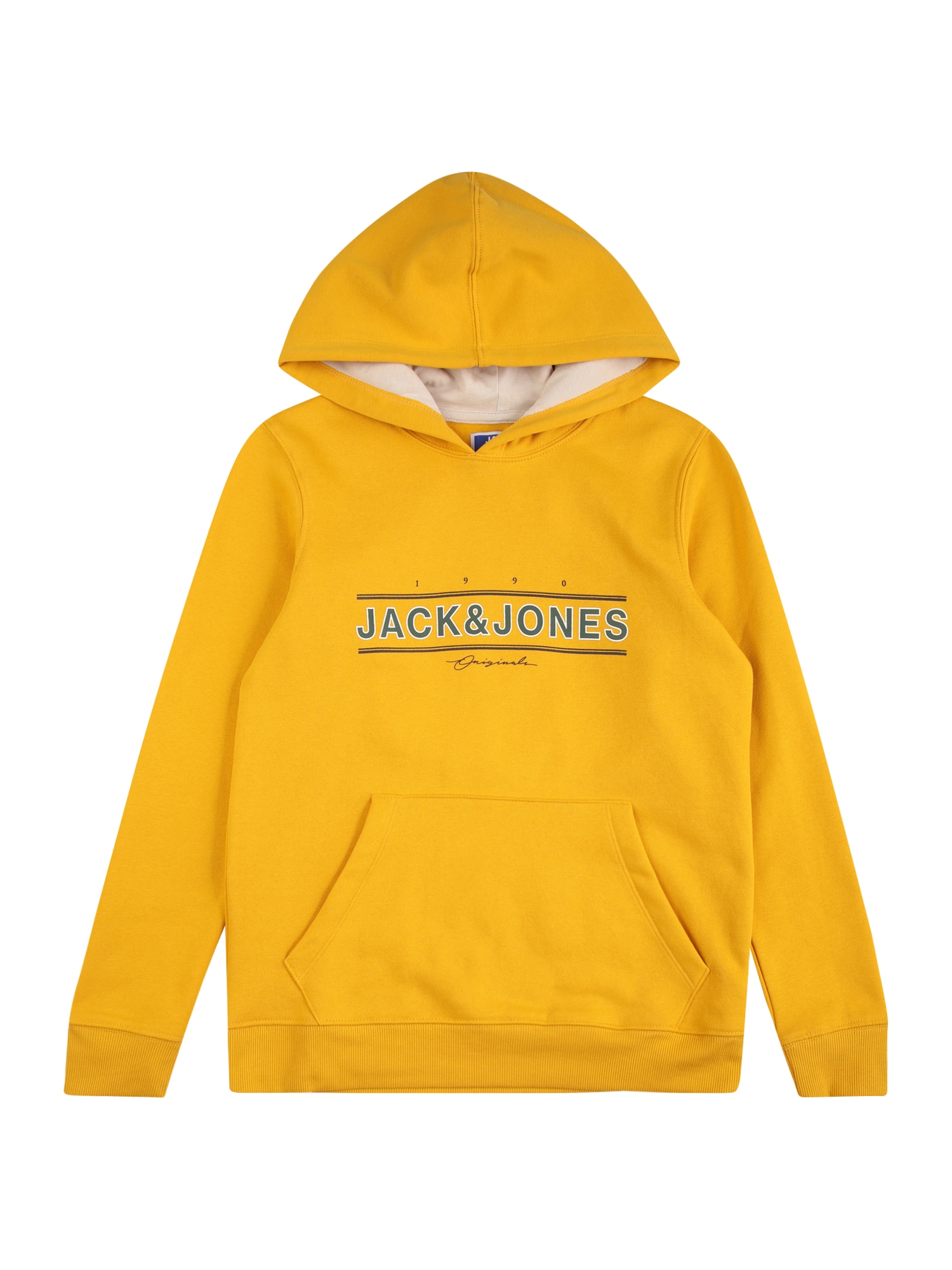 Jack & Jones Junior Majica 'Friday'  temno zelena / svetlo oranžna / črna / bela