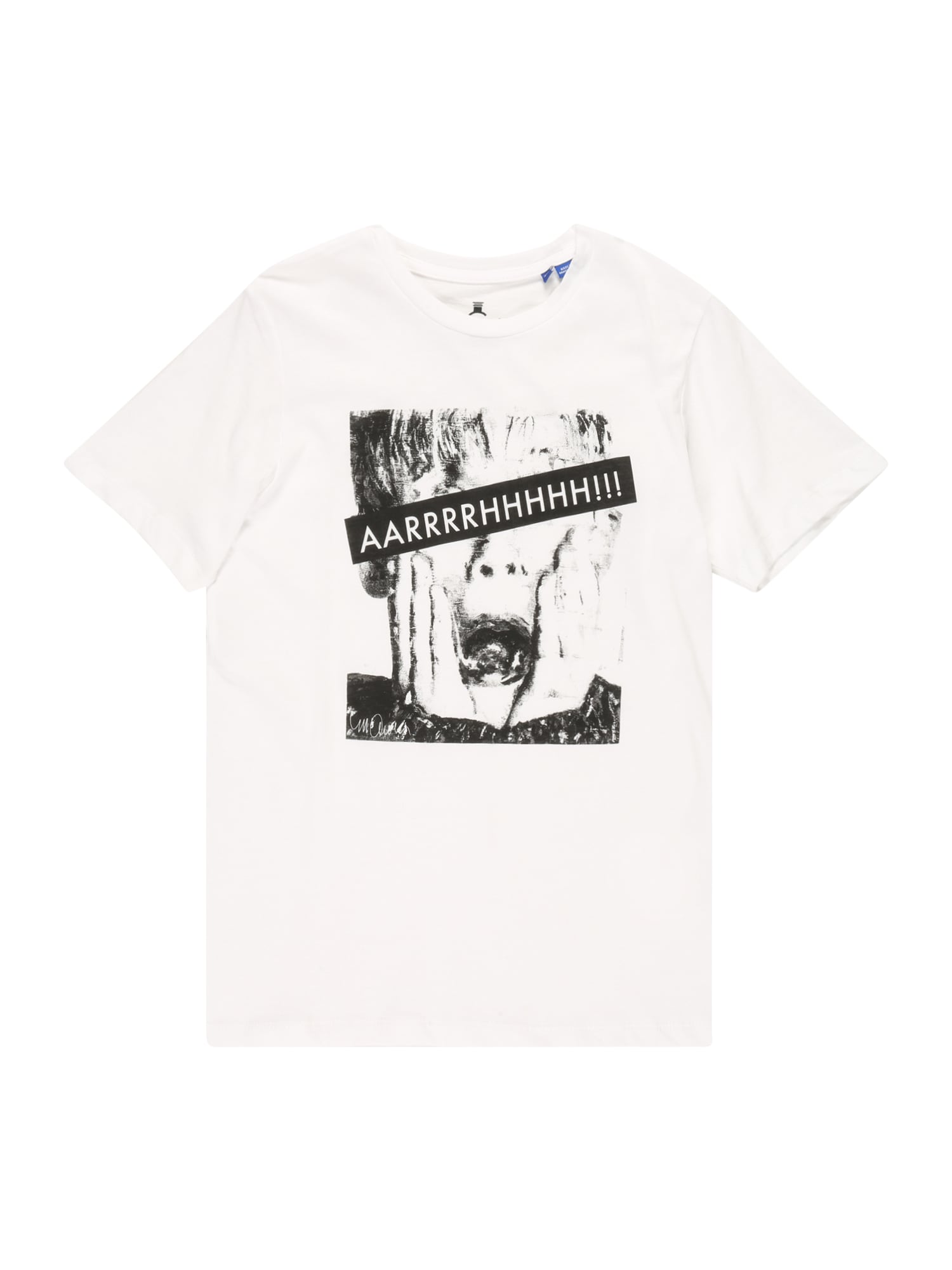 Jack & Jones Junior Majica 'Home'  črna / bela
