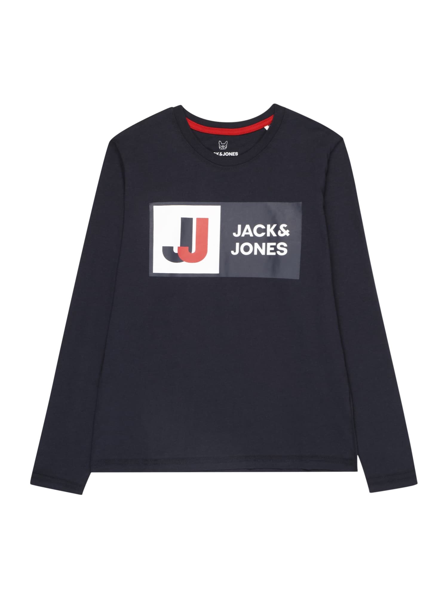 Jack & Jones Junior Majica 'LOGAN'  mornarska / temno oranžna / bela