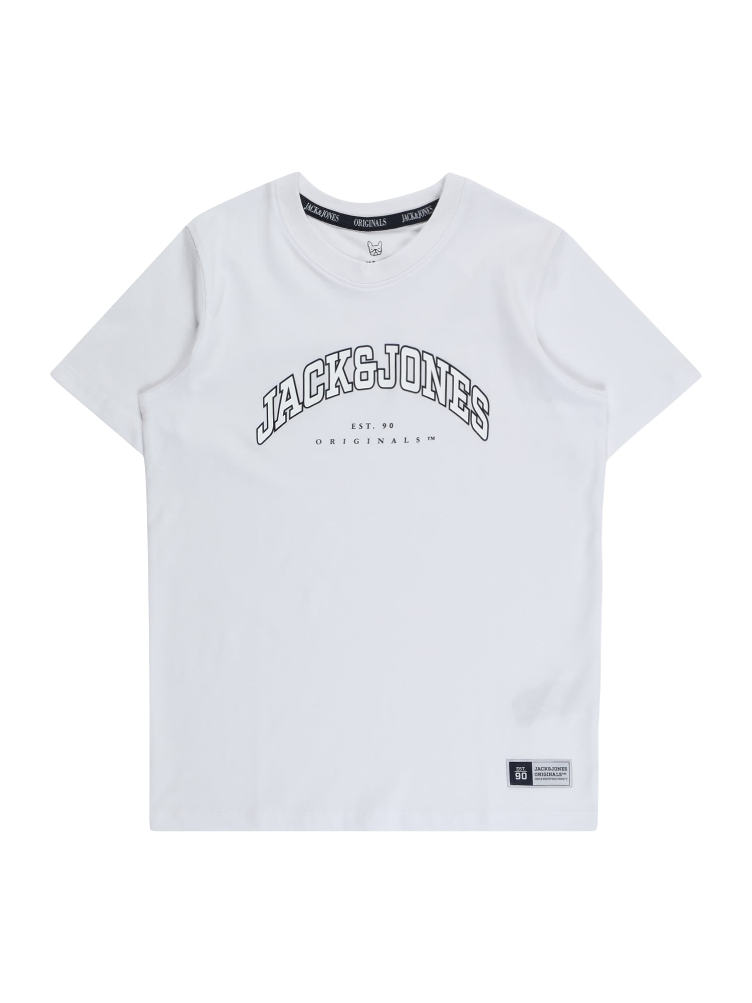 Jack & Jones Junior Majica 'WOODLAND'  črna / bela / off-bela