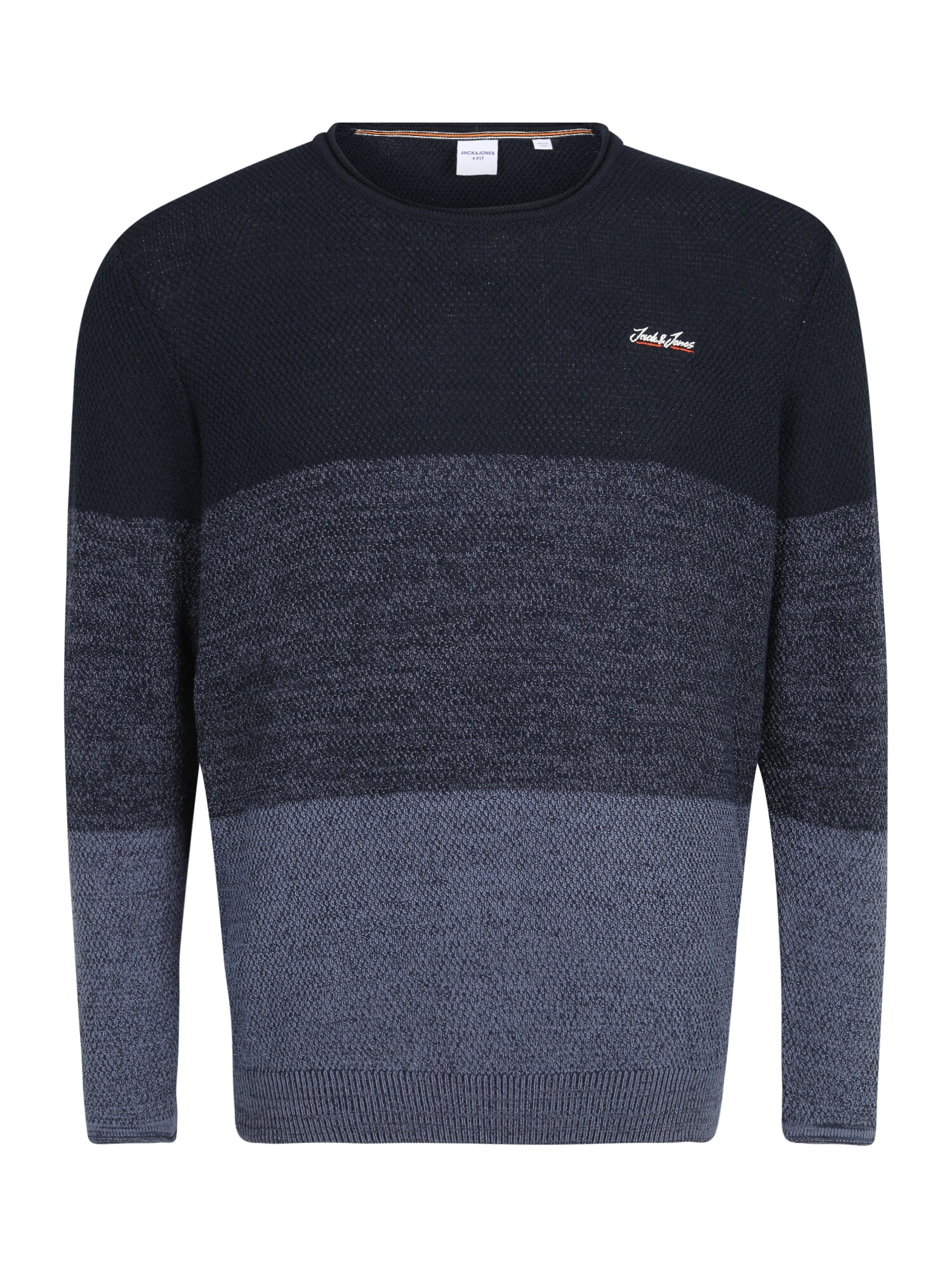 Jack & Jones Plus Pulover 'TONS'  mornarska / golobje modra / temno modra