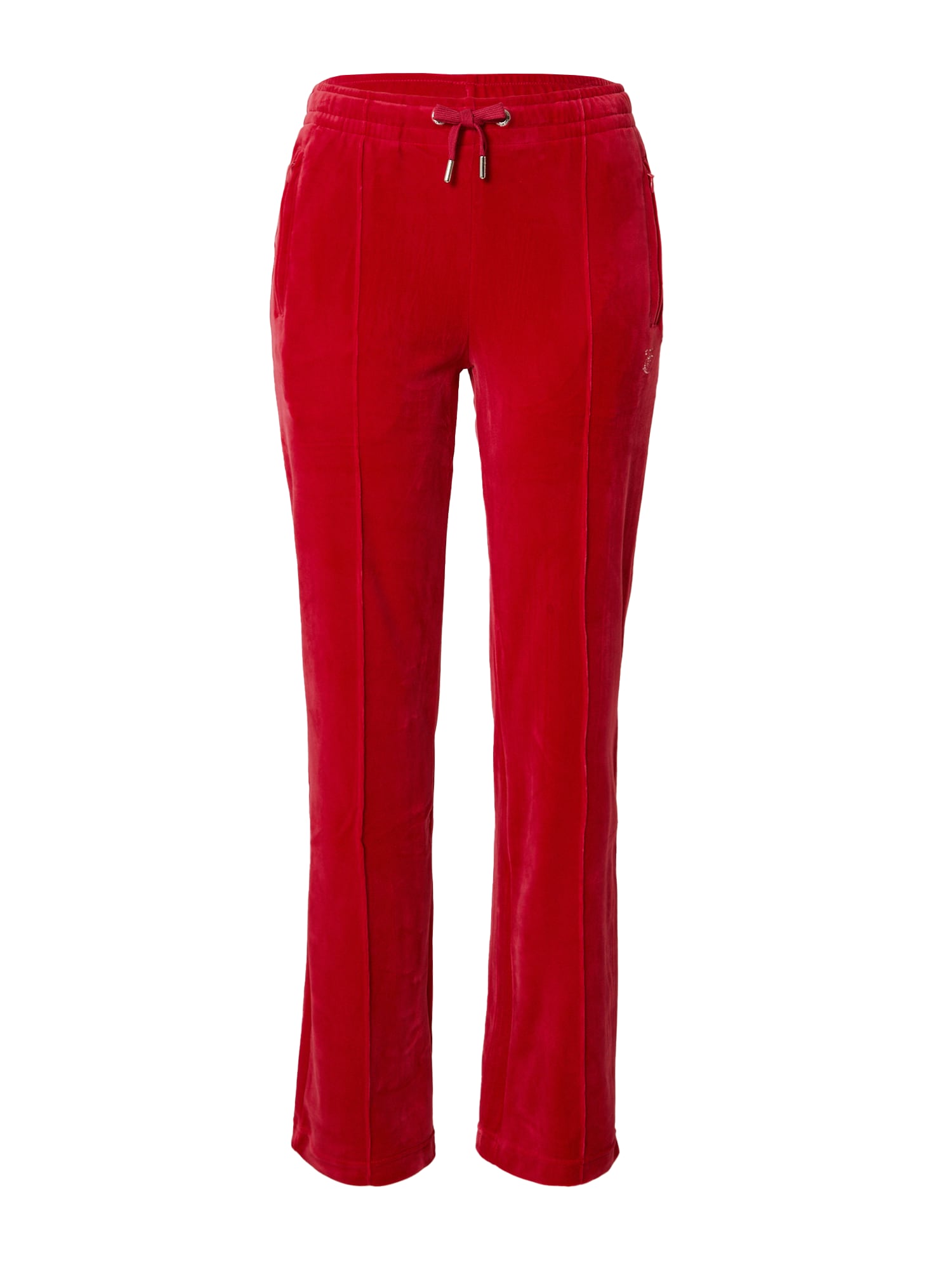 Juicy Couture Hlače 'BRANDIN'  češnjevo rdeča / transparentna