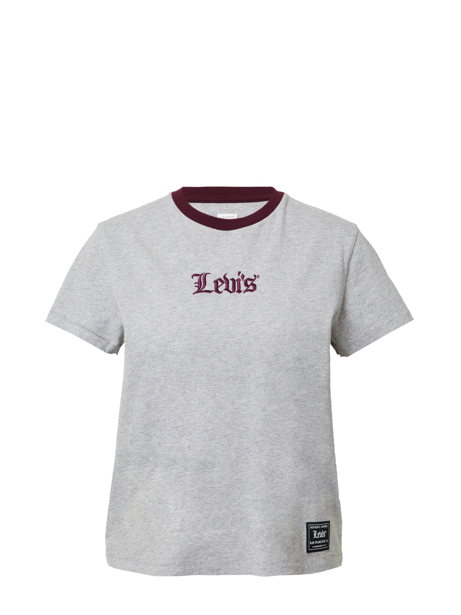 LEVI'S Majica  pegasto siva / rdeče vijolična