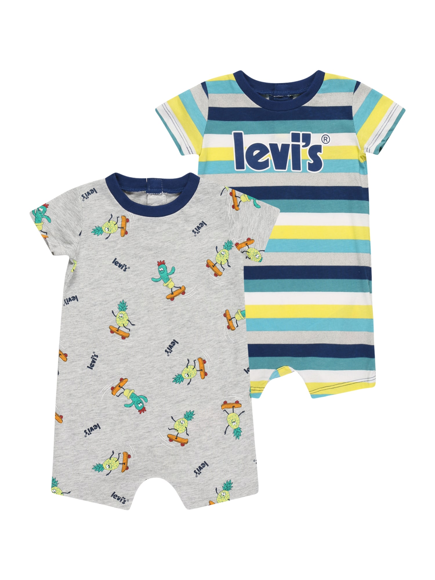 LEVI'S Pajac/bodi  mornarska / siva / limeta / bela