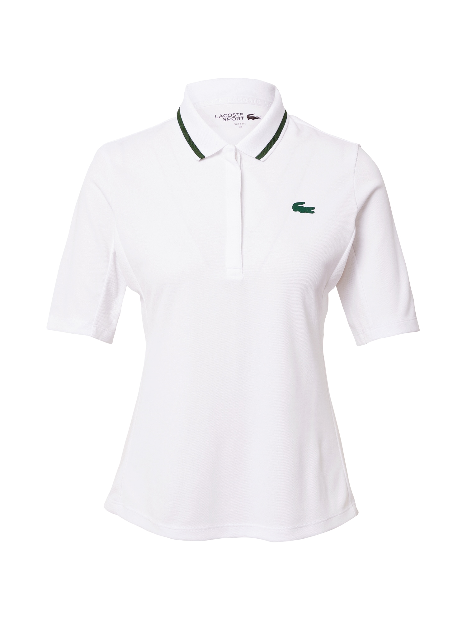 Lacoste Sport Funkcionalna majica  temno zelena / bela