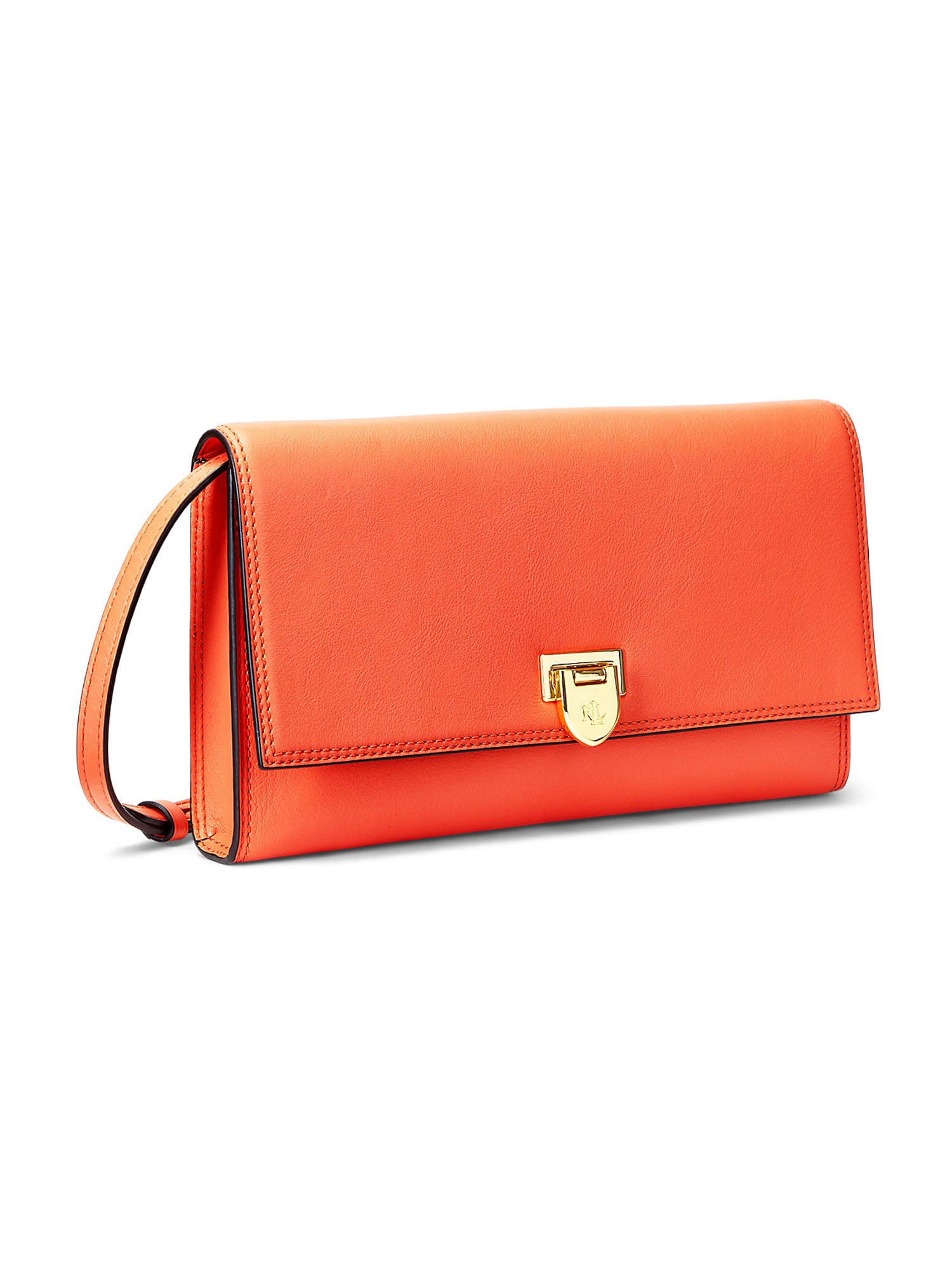 Lauren Ralph Lauren Pisemska torbica 'EVAN'  zlata / oranžna