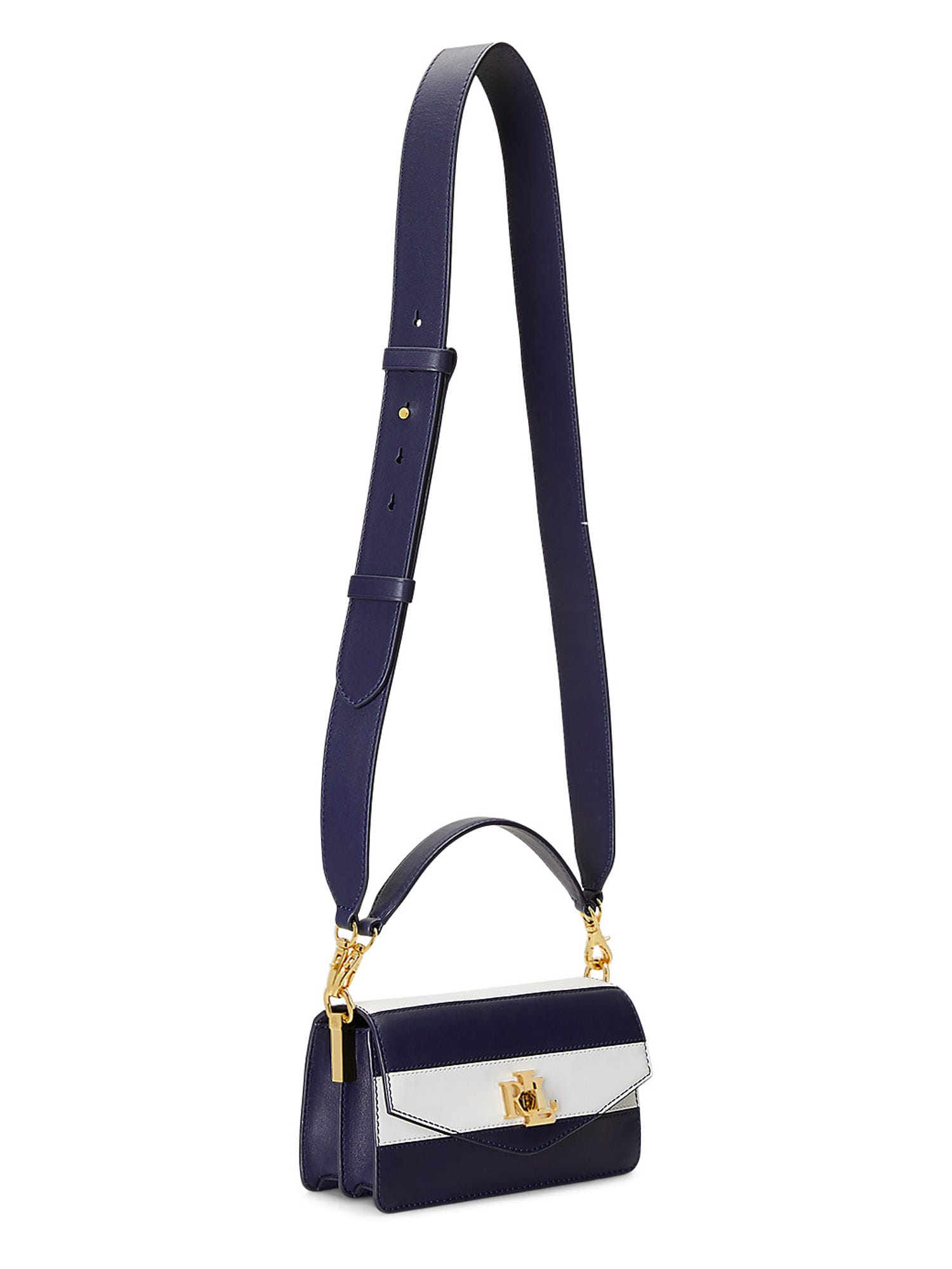 Lauren Ralph Lauren Ročna torbica 'TAYLER'  mornarska / bela