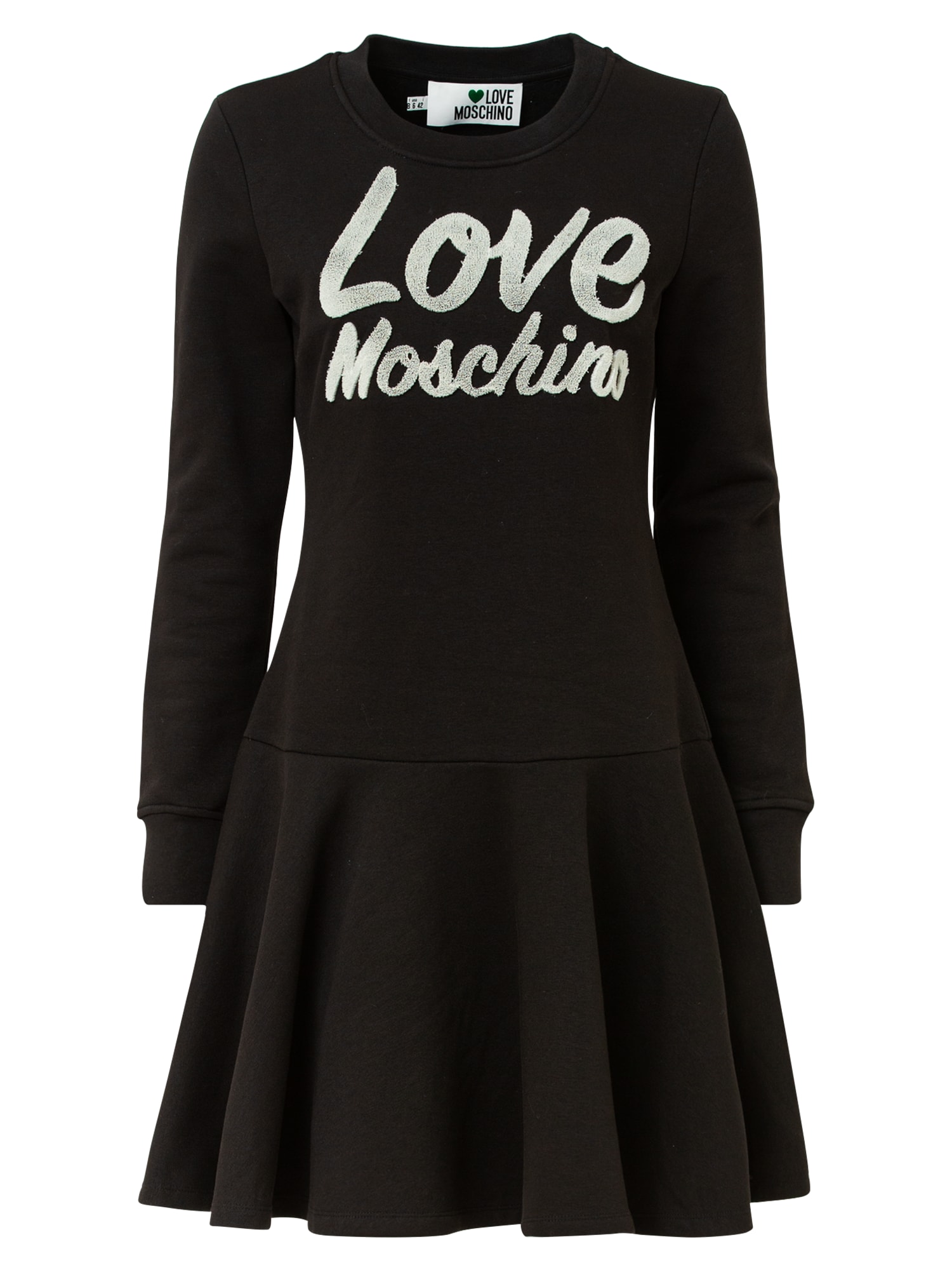 Love Moschino Obleka  črna / bela