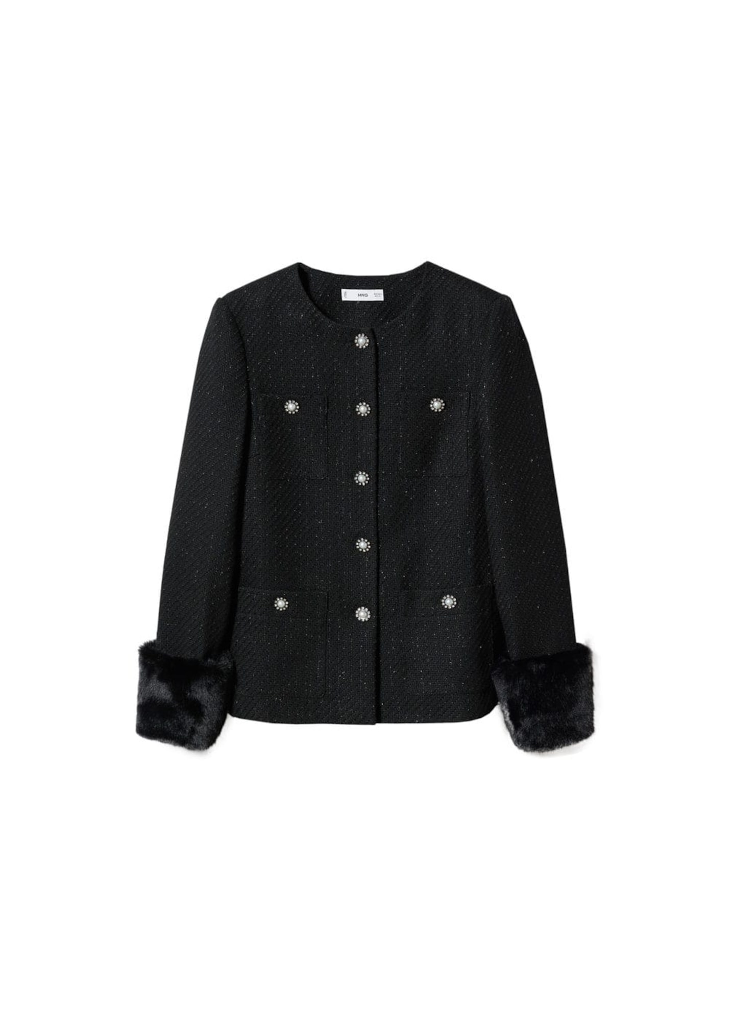 MANGO Blazer  črna