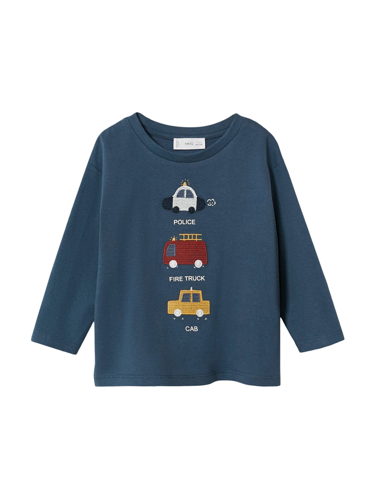 MANGO KIDS Majica  marine / zlato-rumena / burgund / bela