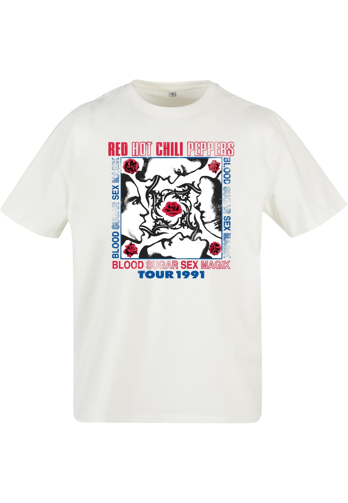 MT Upscale Majica 'Red Hot Chilli Peppers'  modra / rdeča / črna / bela