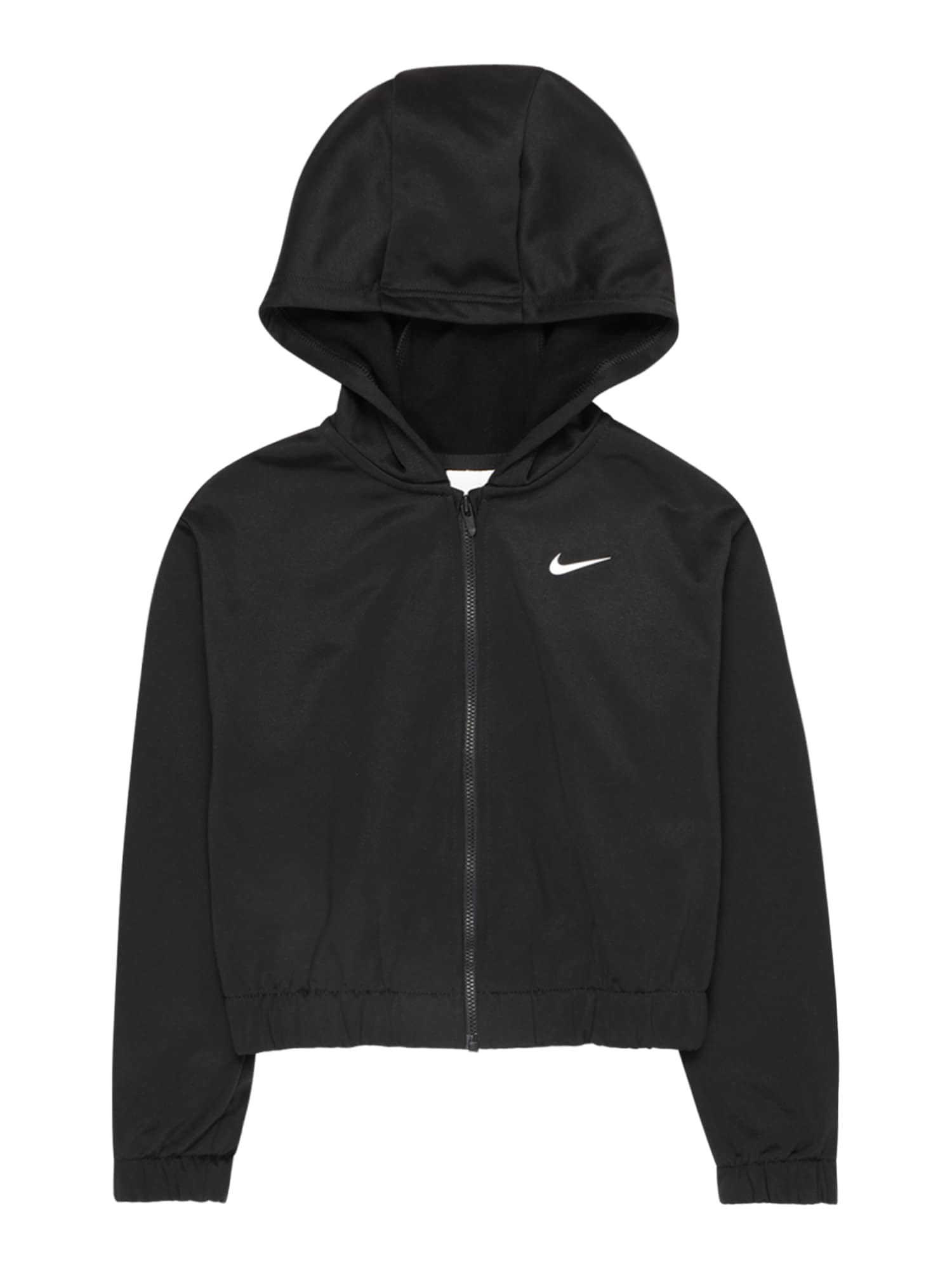 NIKE Športna jopa na zadrgo  siva / črna / bela