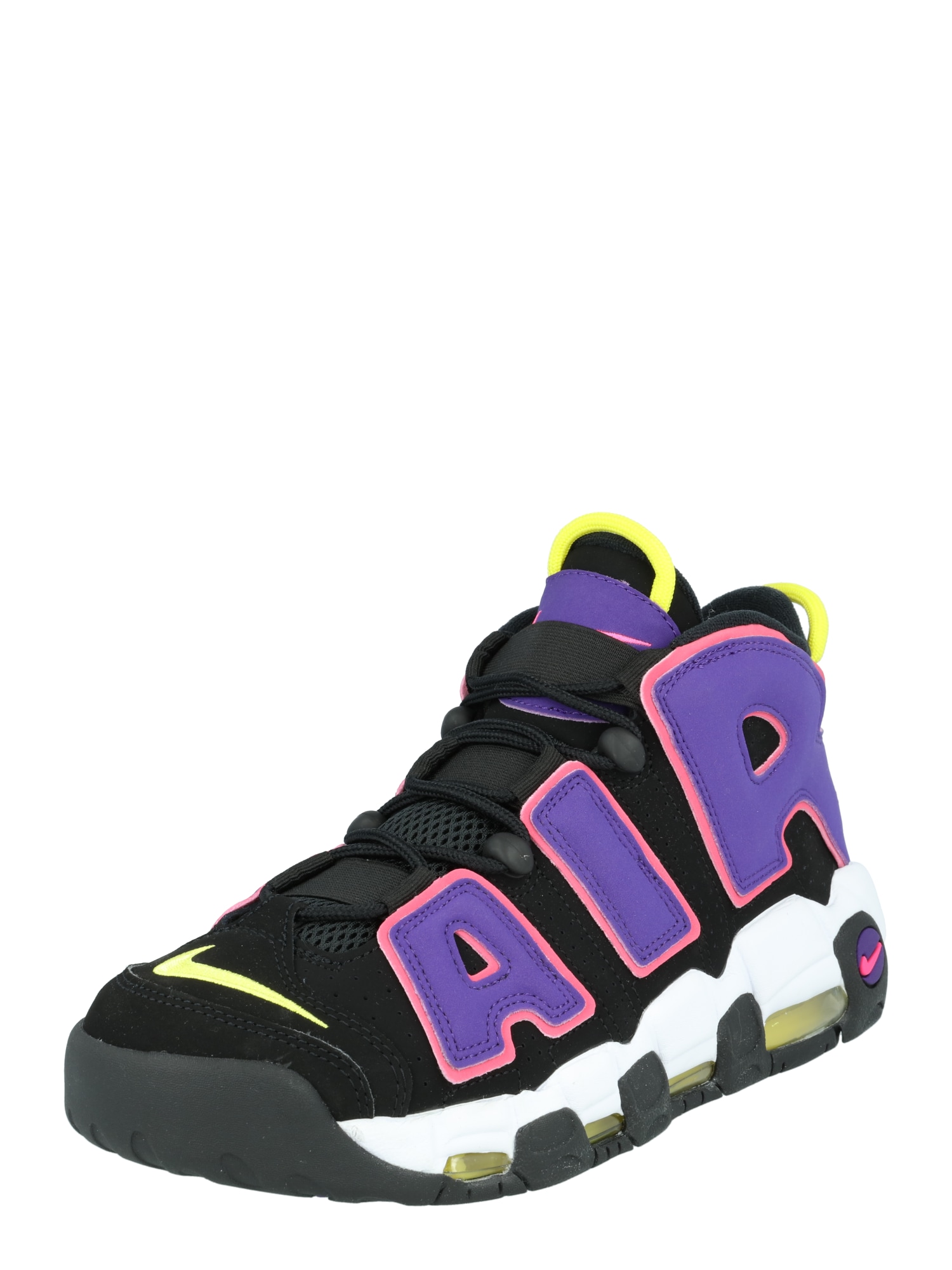 Nike Sportswear Visoke superge 'AIR MORE UPTEMPO '96'  neonsko rumena / temno liila / roza / črna