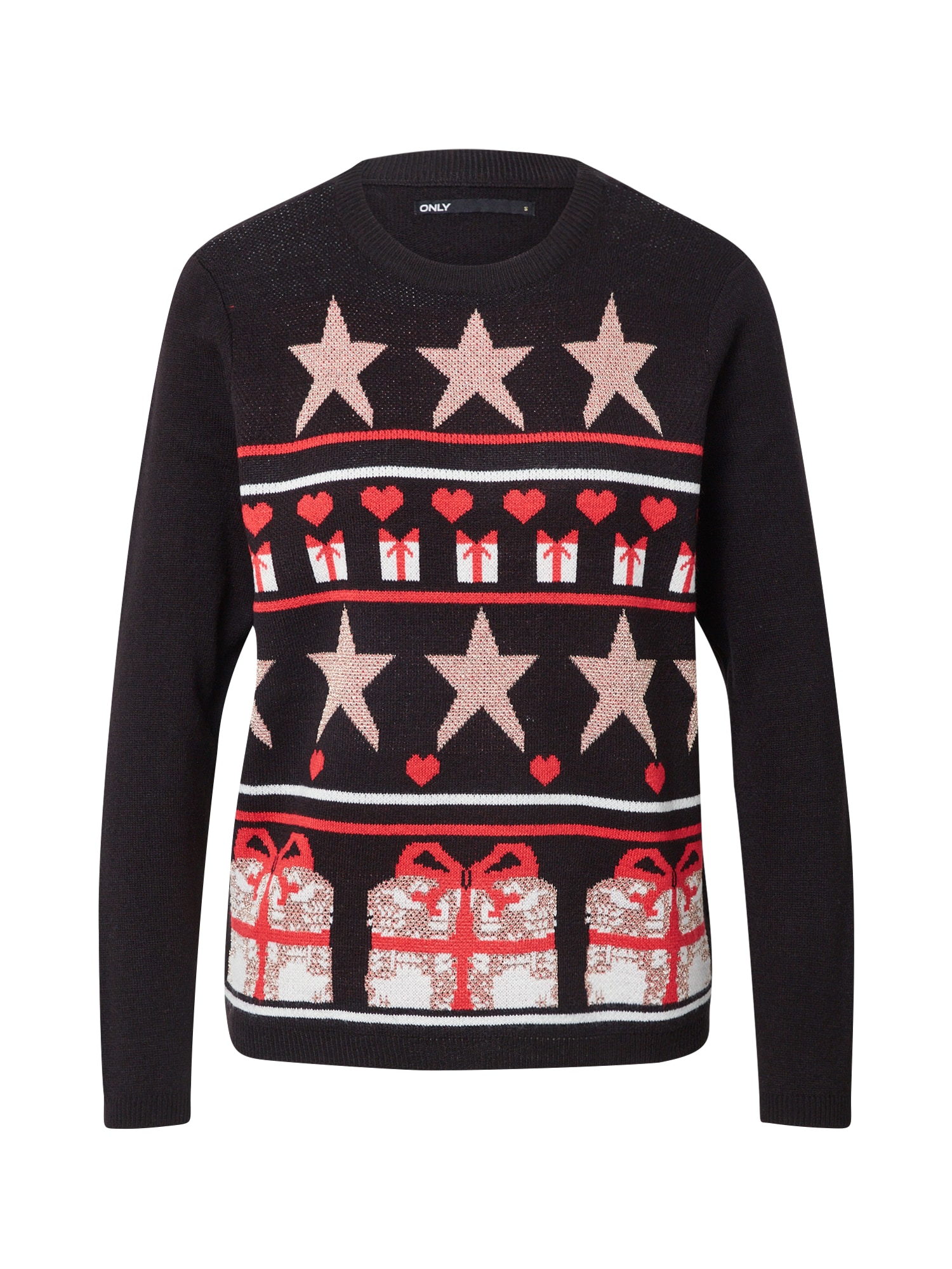 ONLY Pulover 'XMAS WRAP'  mešane barve / črna