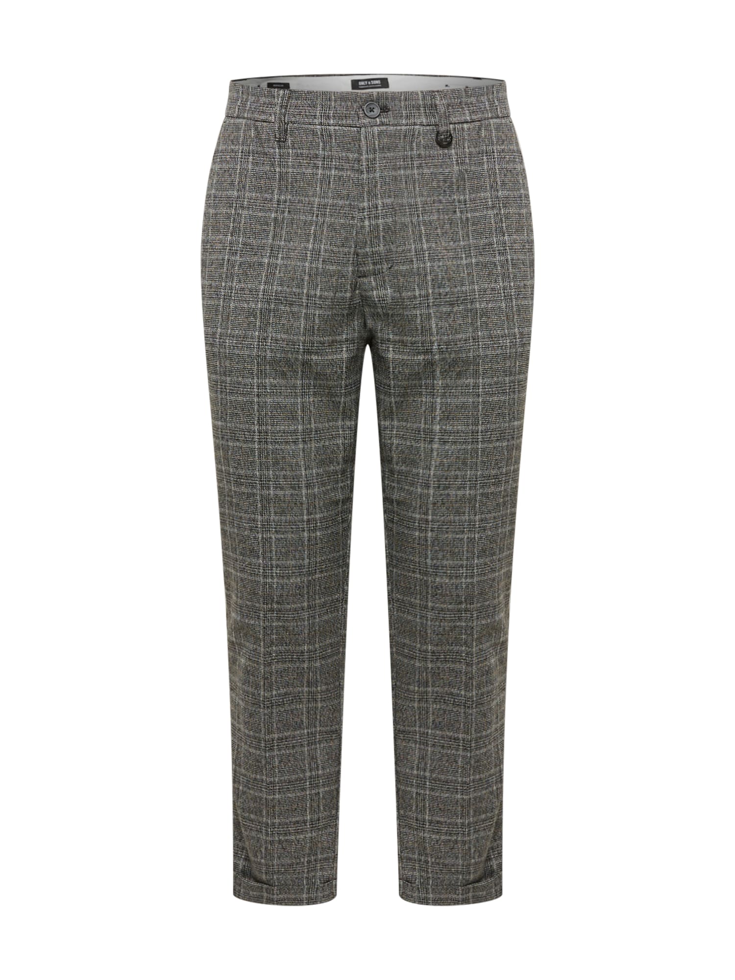 Only & Sons Chino hlače 'Kent'  siva / svetlo siva / črna