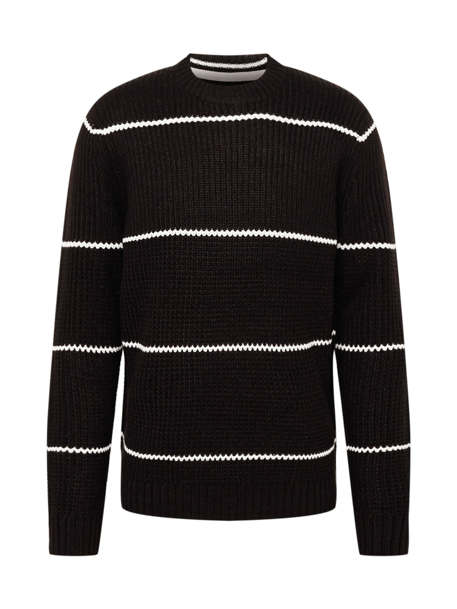 Only & Sons Pulover 'ADAM'  črna / bela
