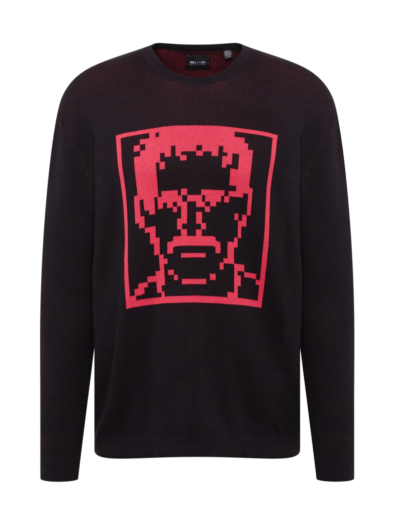 Only & Sons Pulover 'GLENN'  roza / črna