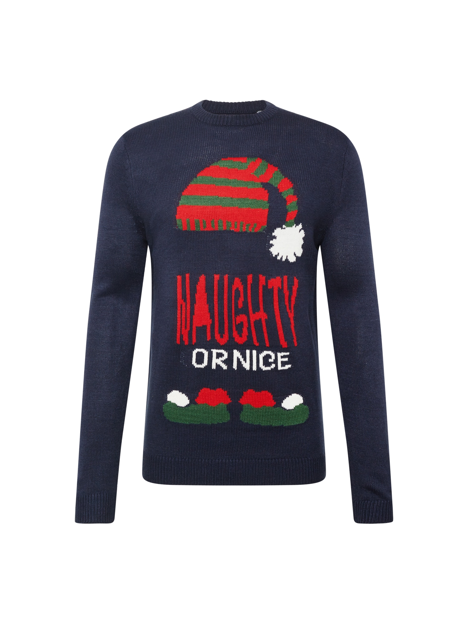Only & Sons Pulover 'XMAS'  mornarska / zelena / rdeča / bela