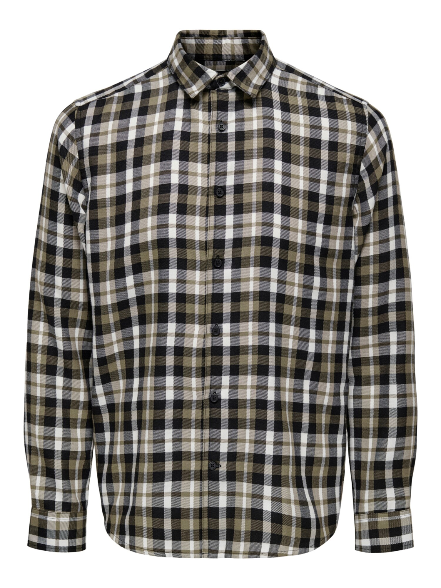 Only & Sons Srajca 'ARI'  rjava / antracit / bela