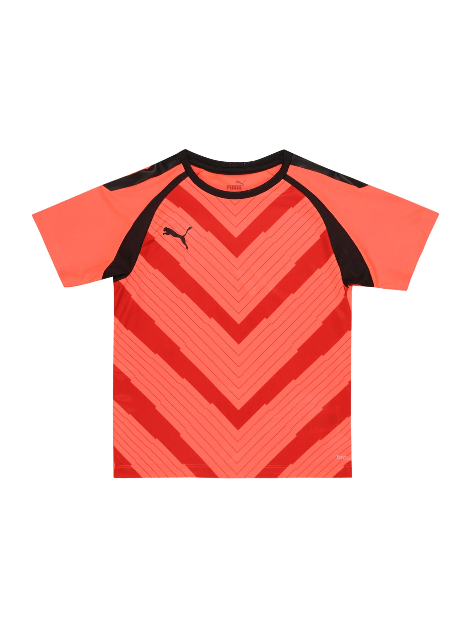 PUMA Funkcionalna majica  oranžna / oranžno rdeča / črna