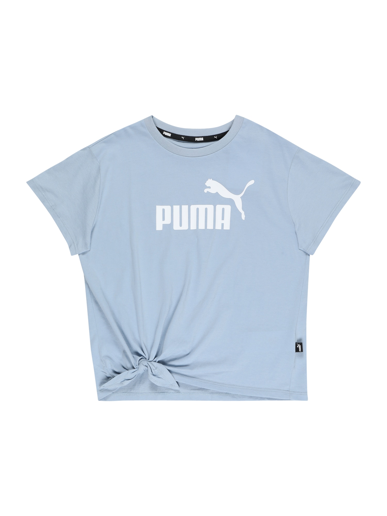 PUMA Majica  svetlo modra / bela