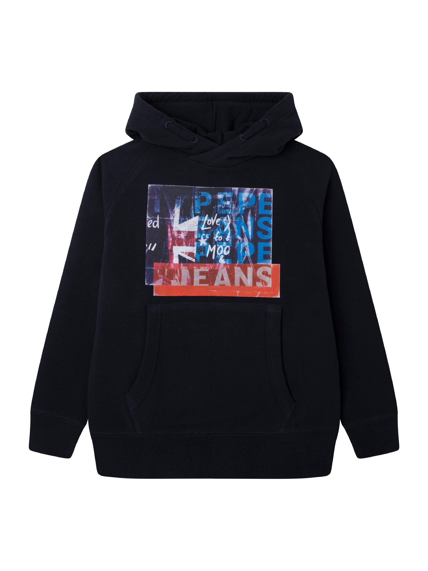 Pepe Jeans Majica 'OMAR'  nočno modra / oranžna / črna / bela