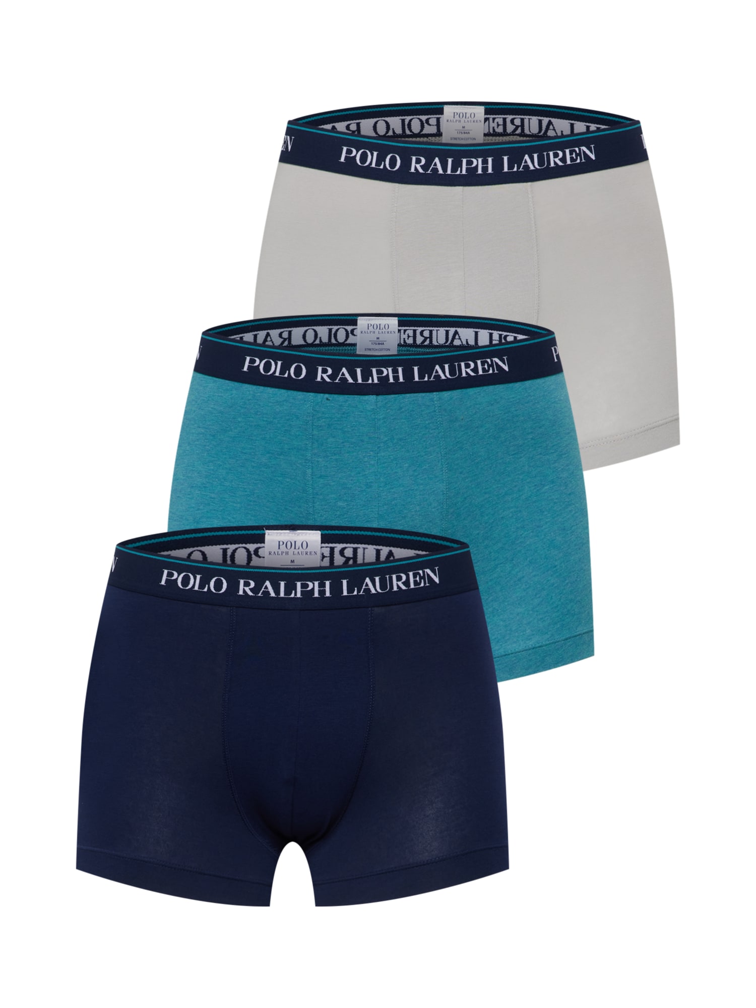 Polo Ralph Lauren Boksarice  svetlo siva / petrol / črna