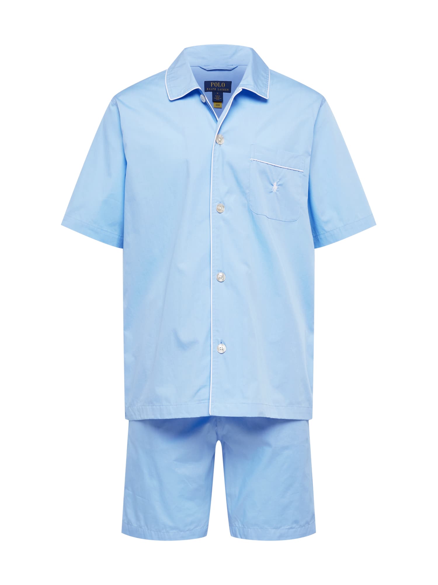Polo Ralph Lauren Kratka pižama  pastelno modra