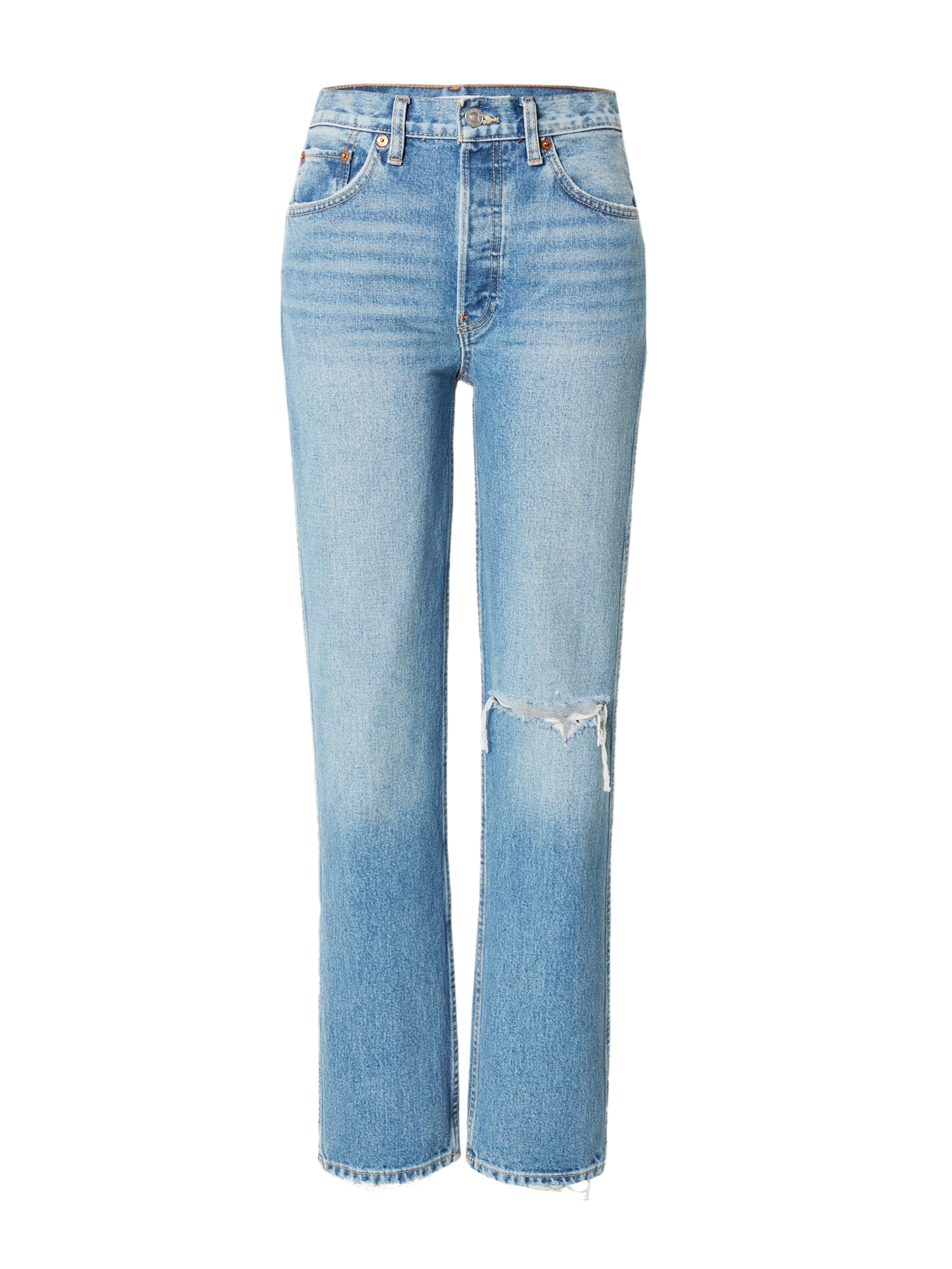 RE/DONE Kavbojke '90S HIGH RISE LOOSE'  moder denim