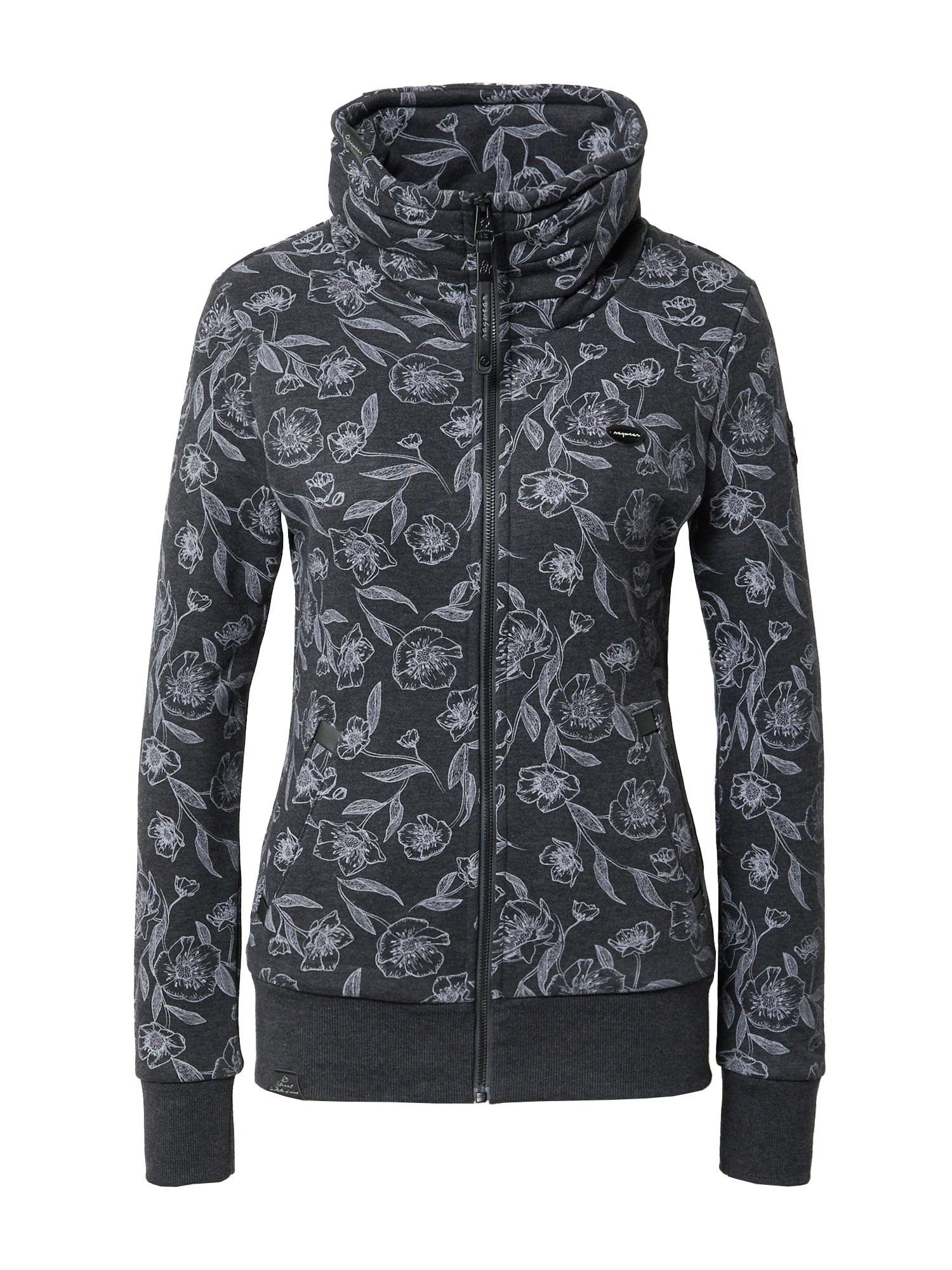 Ragwear Jopa na zadrgo 'IZOLDA'  pegasto črna / bela