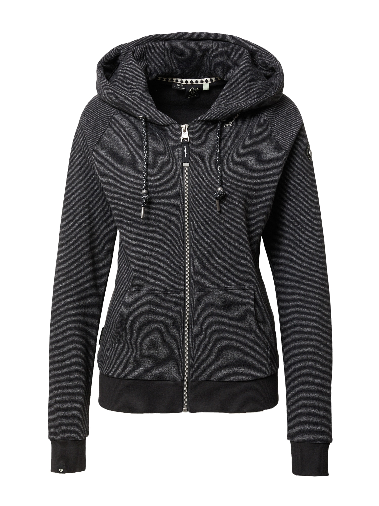 Ragwear Jopa na zadrgo 'ROSEMERIE'  temno siva / črna / bela