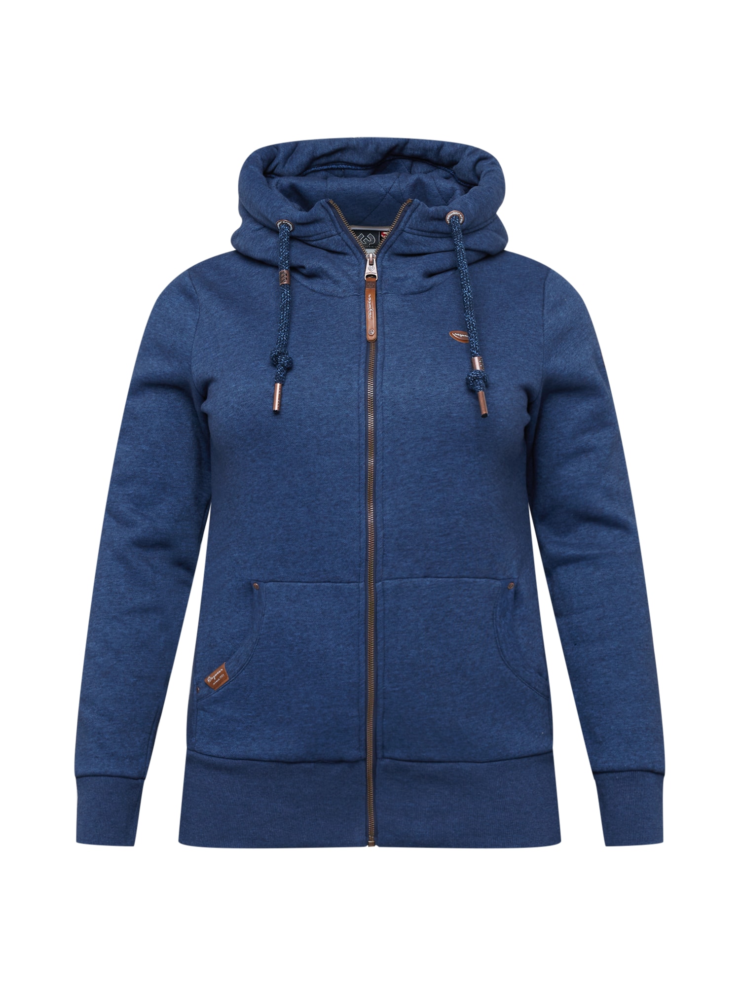 Ragwear Plus Jopa na zadrgo 'NESKA'  mornarska / rjava