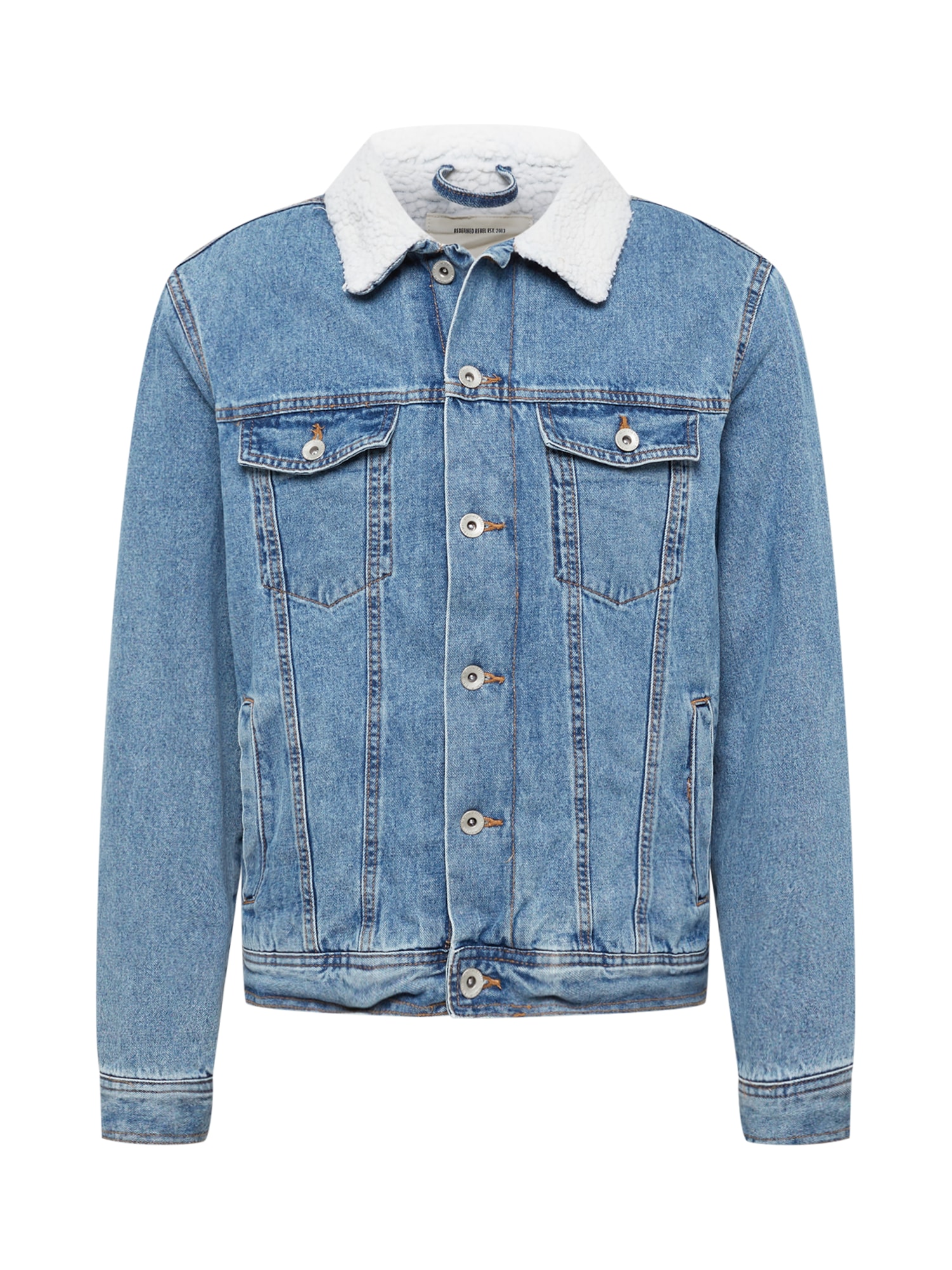 Redefined Rebel Prehodna jakna 'Raven'  moder denim / bela