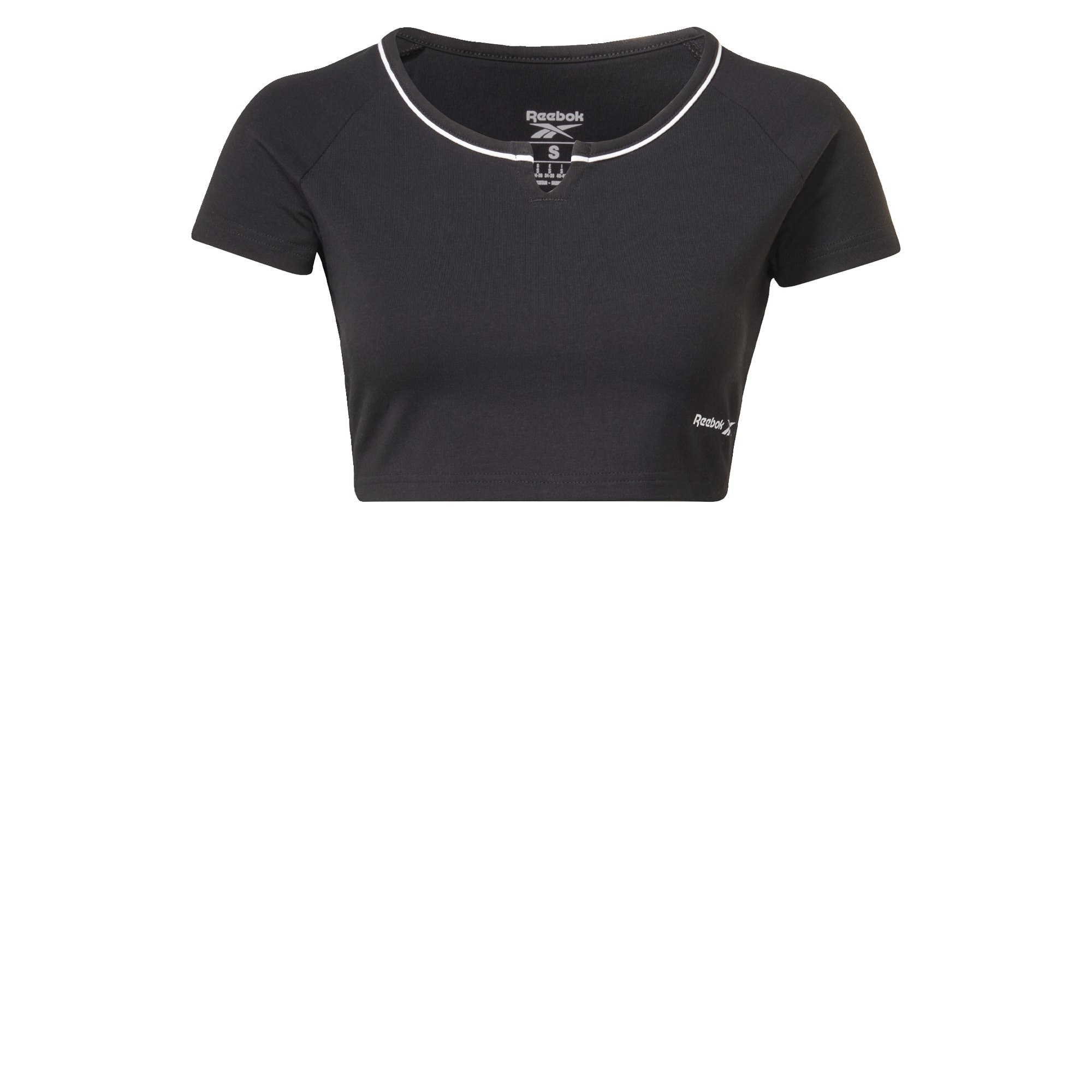 Reebok Sport Funkcionalna majica  črna / bela
