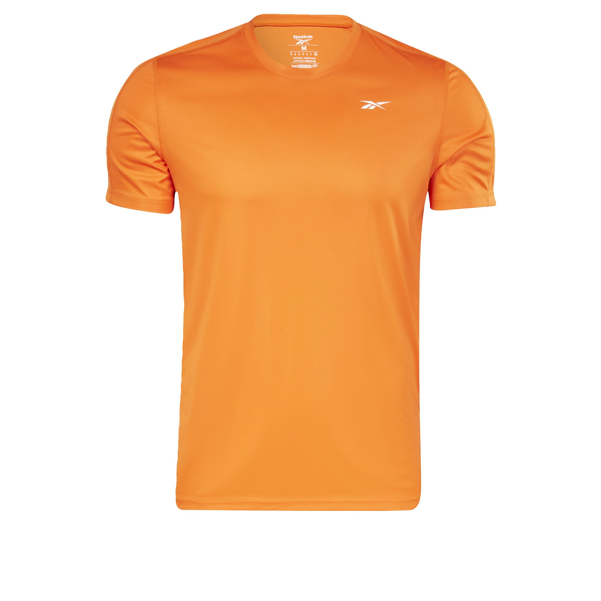 Reebok Sport Funkcionalna majica  oranžna / bela