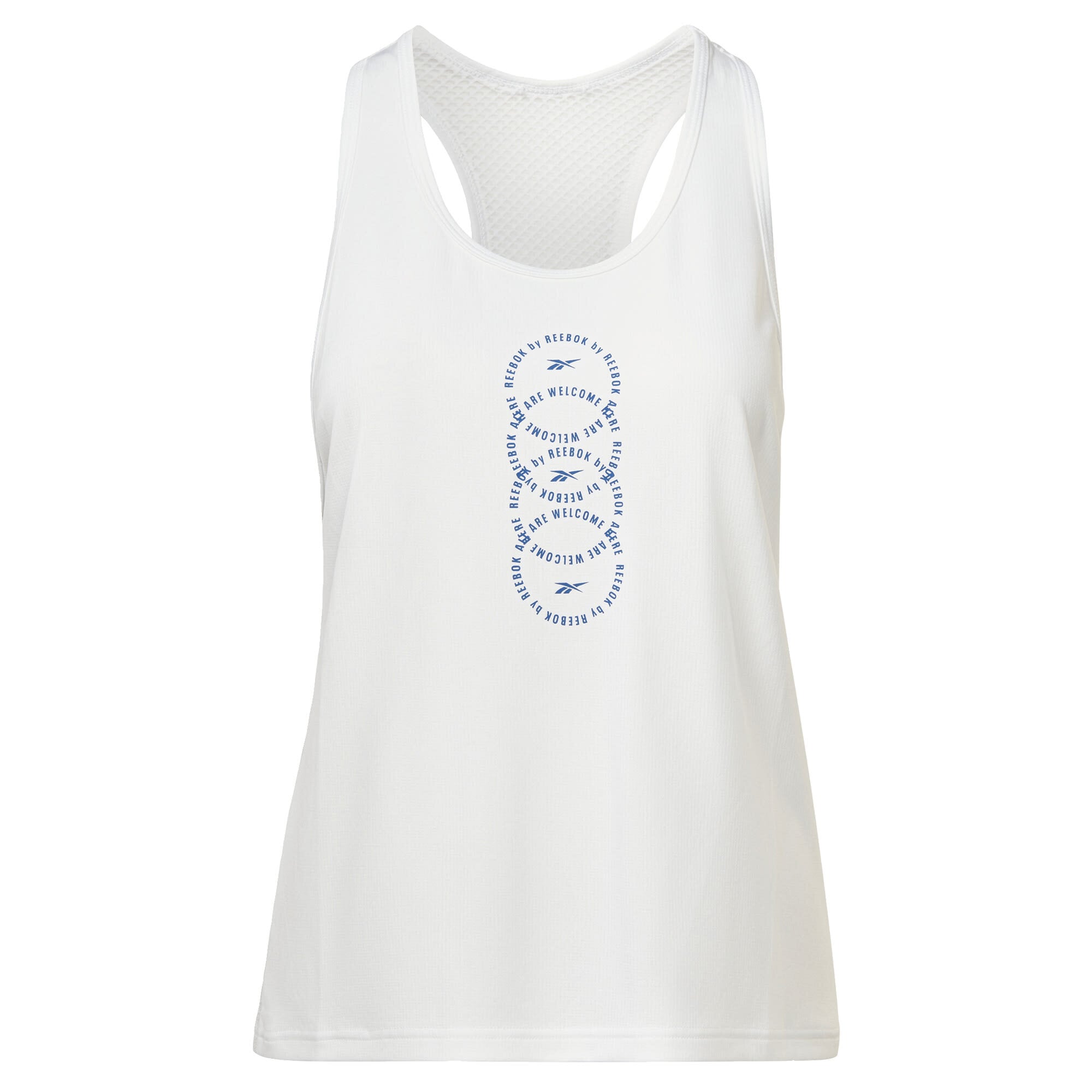 Reebok Sport Športni top  modra / bela