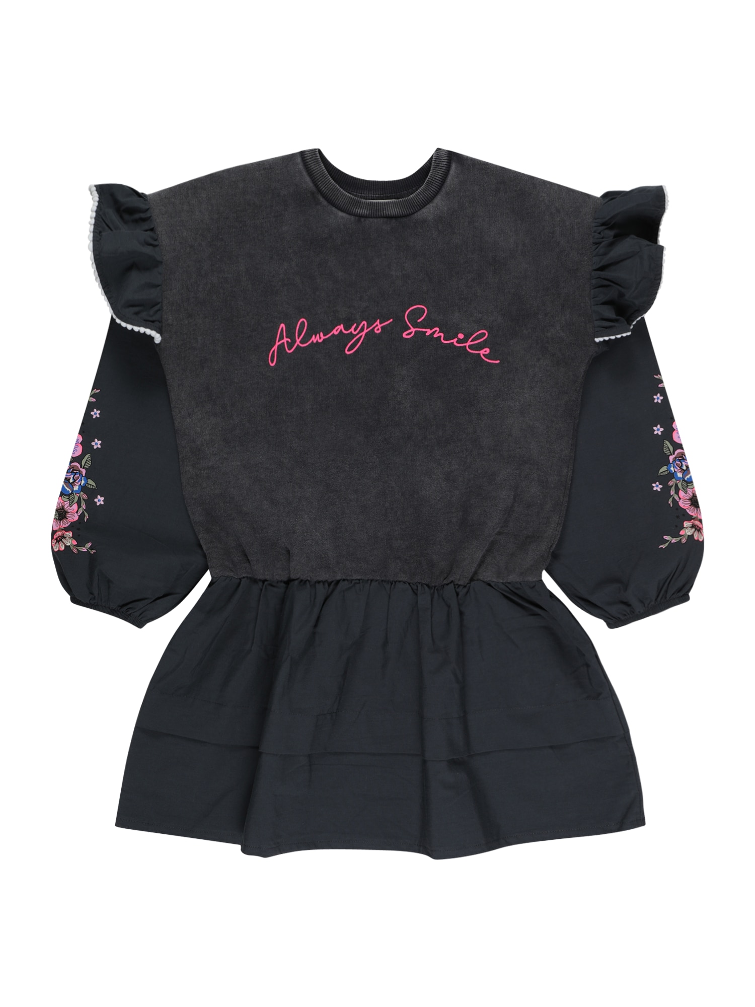 River Island Obleka  modra / antracit / temno zelena / roza