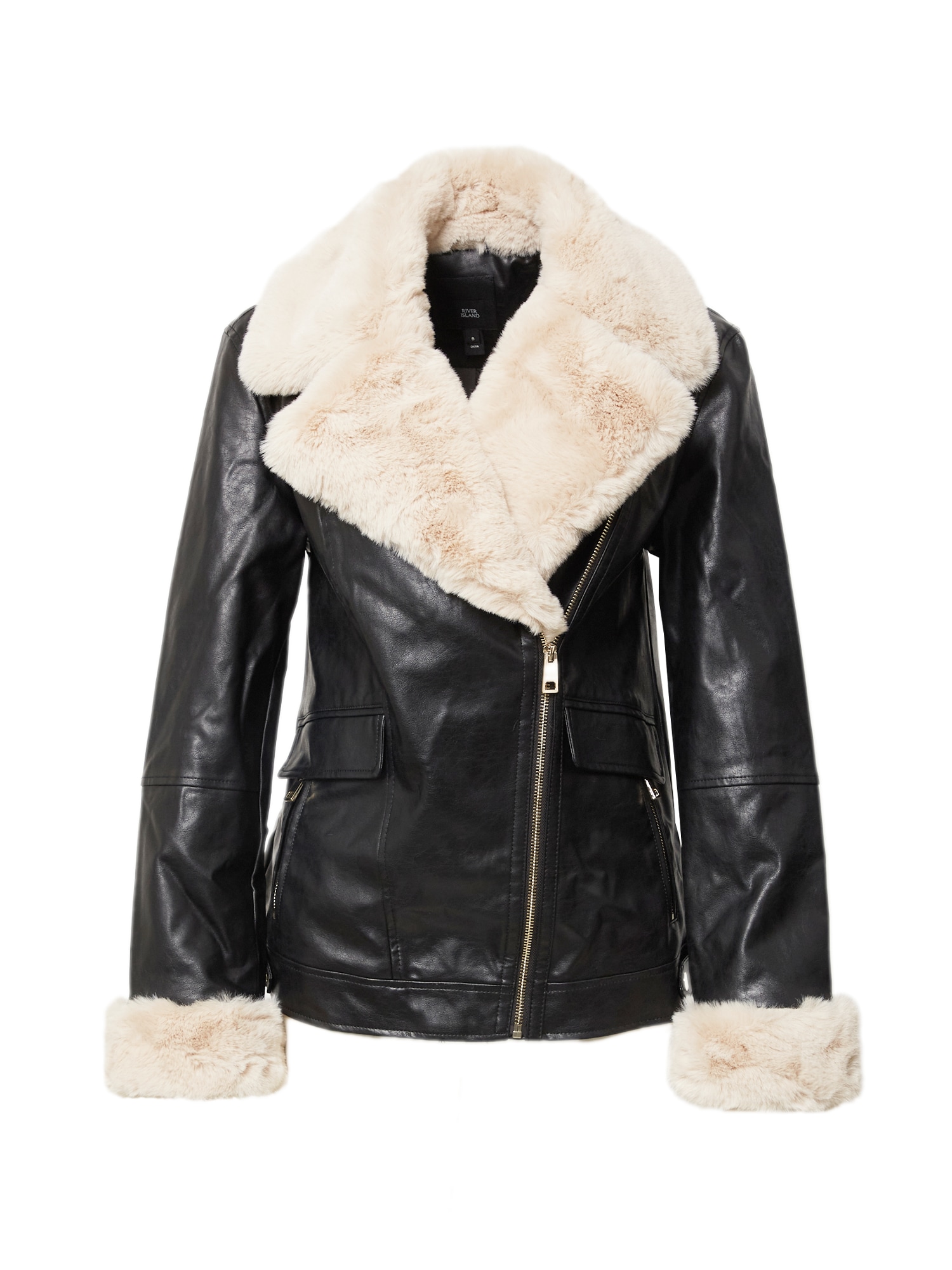 River Island Prehodna jakna  črna