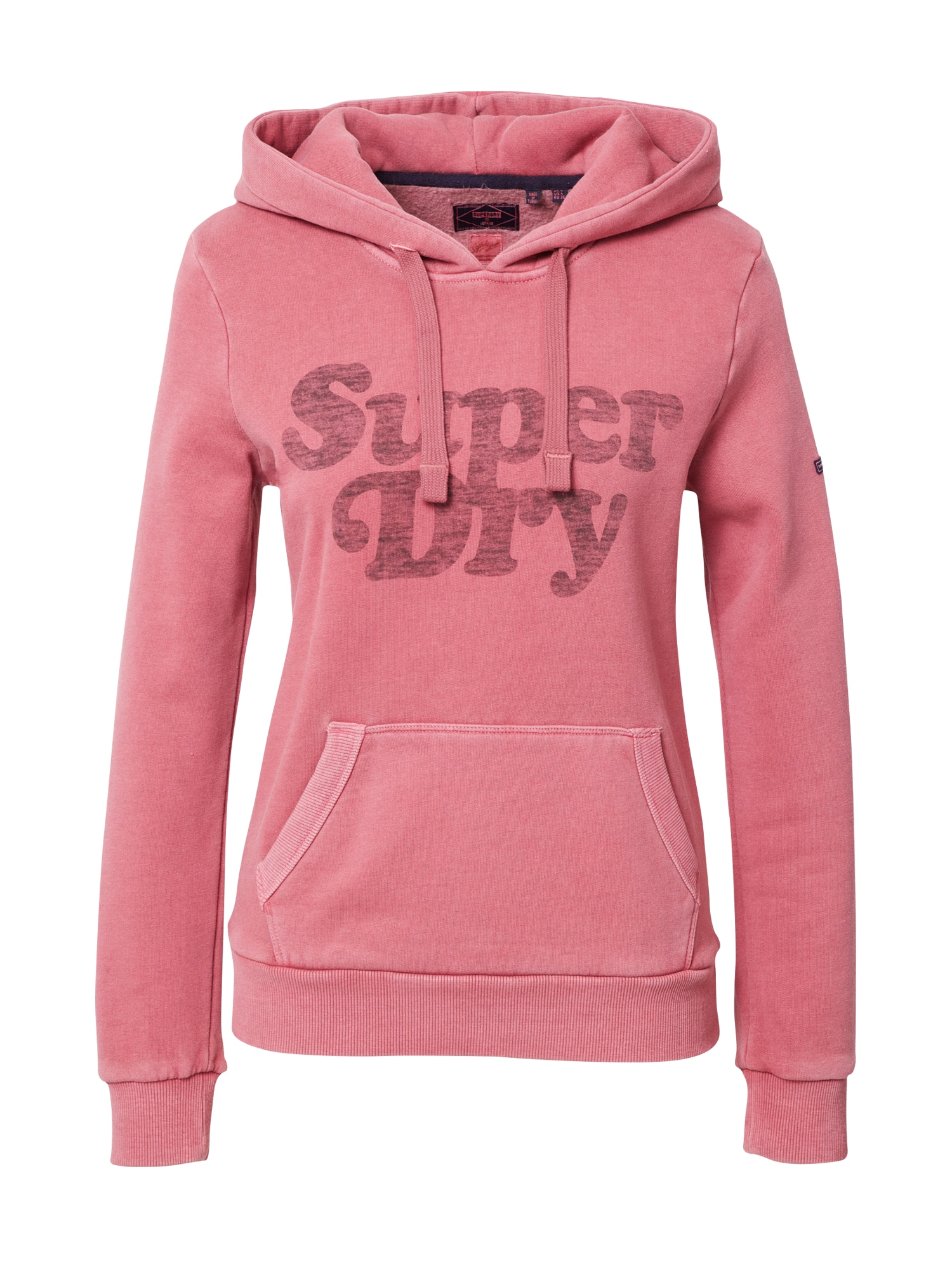 Superdry Majica 'COOPER'  burgund / pastelno rdeča