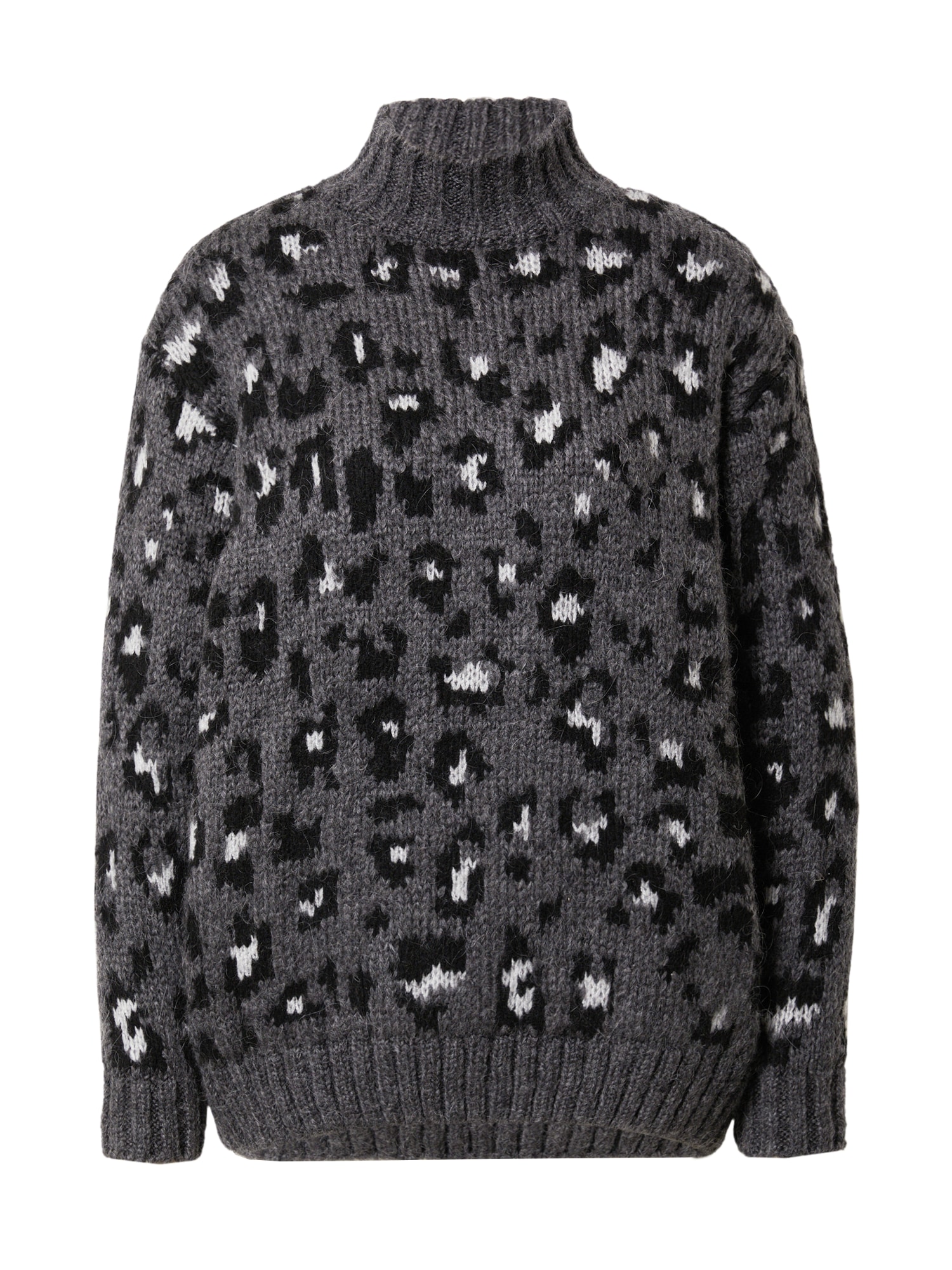 Superdry Pulover  temno siva / črna / bela