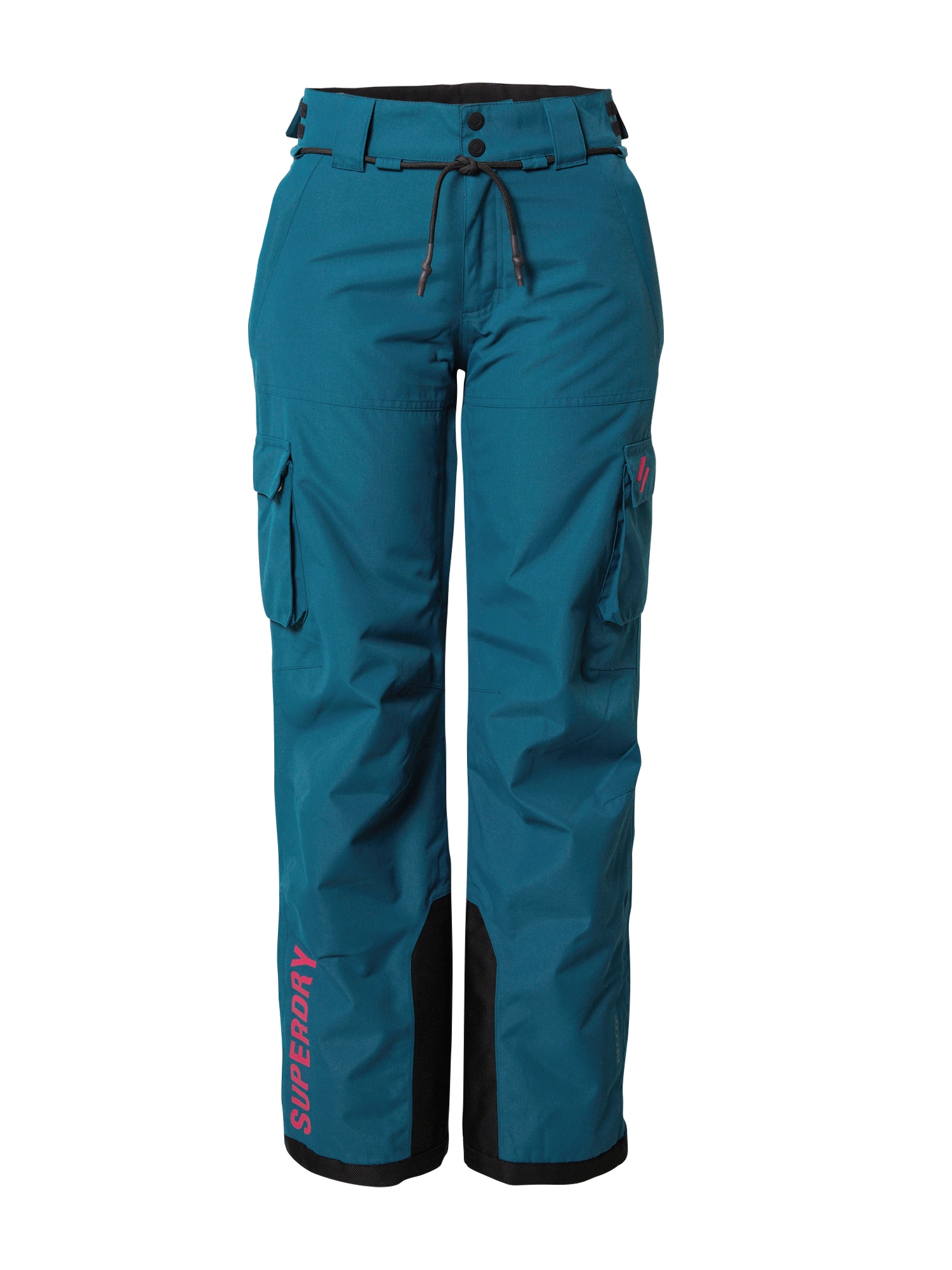 Superdry Snow Športne hlače 'ULTIMATE RESCUE'  turkizna / roza / črna