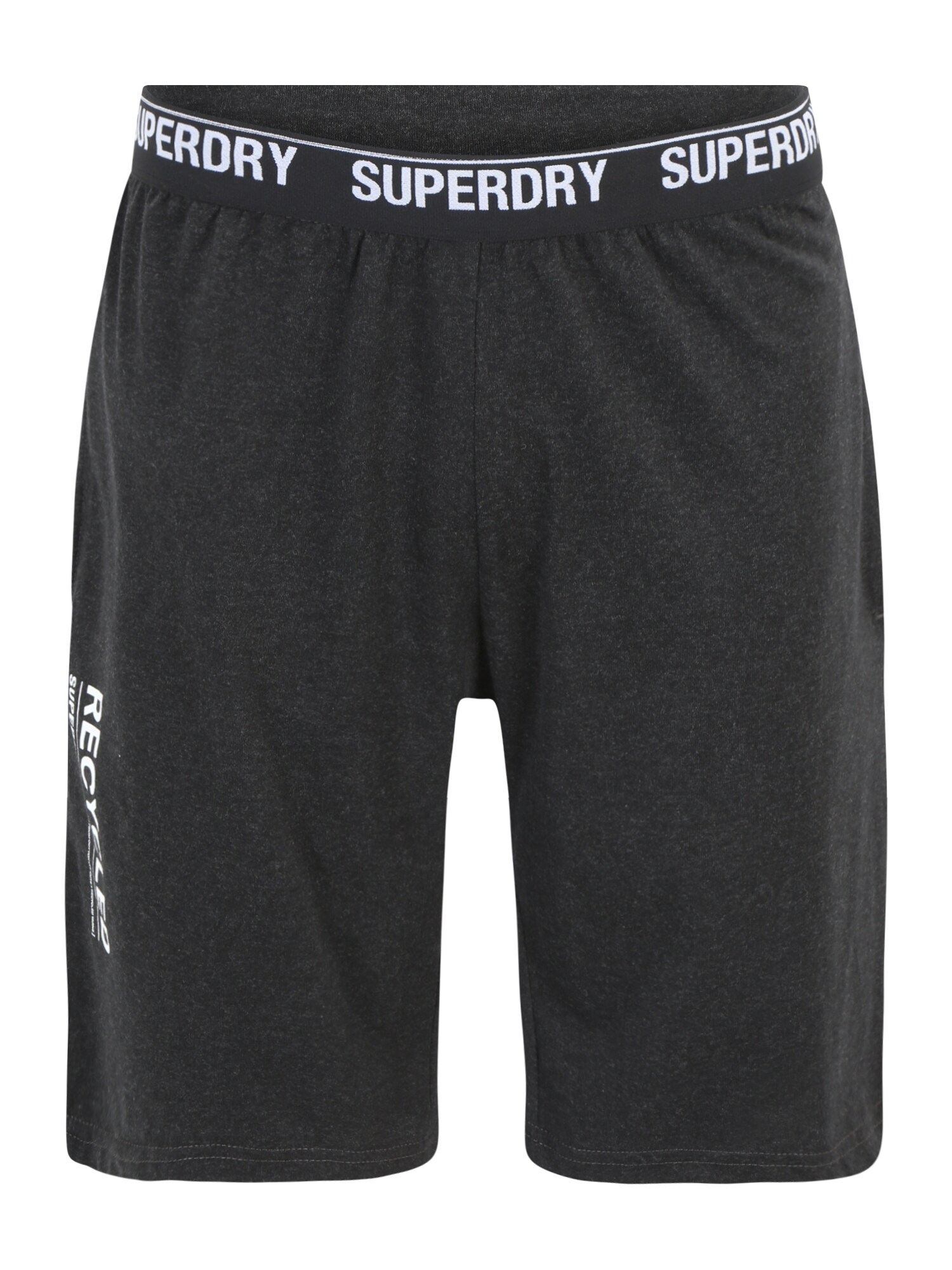 Superdry Spodnji del pižame  črna / bela