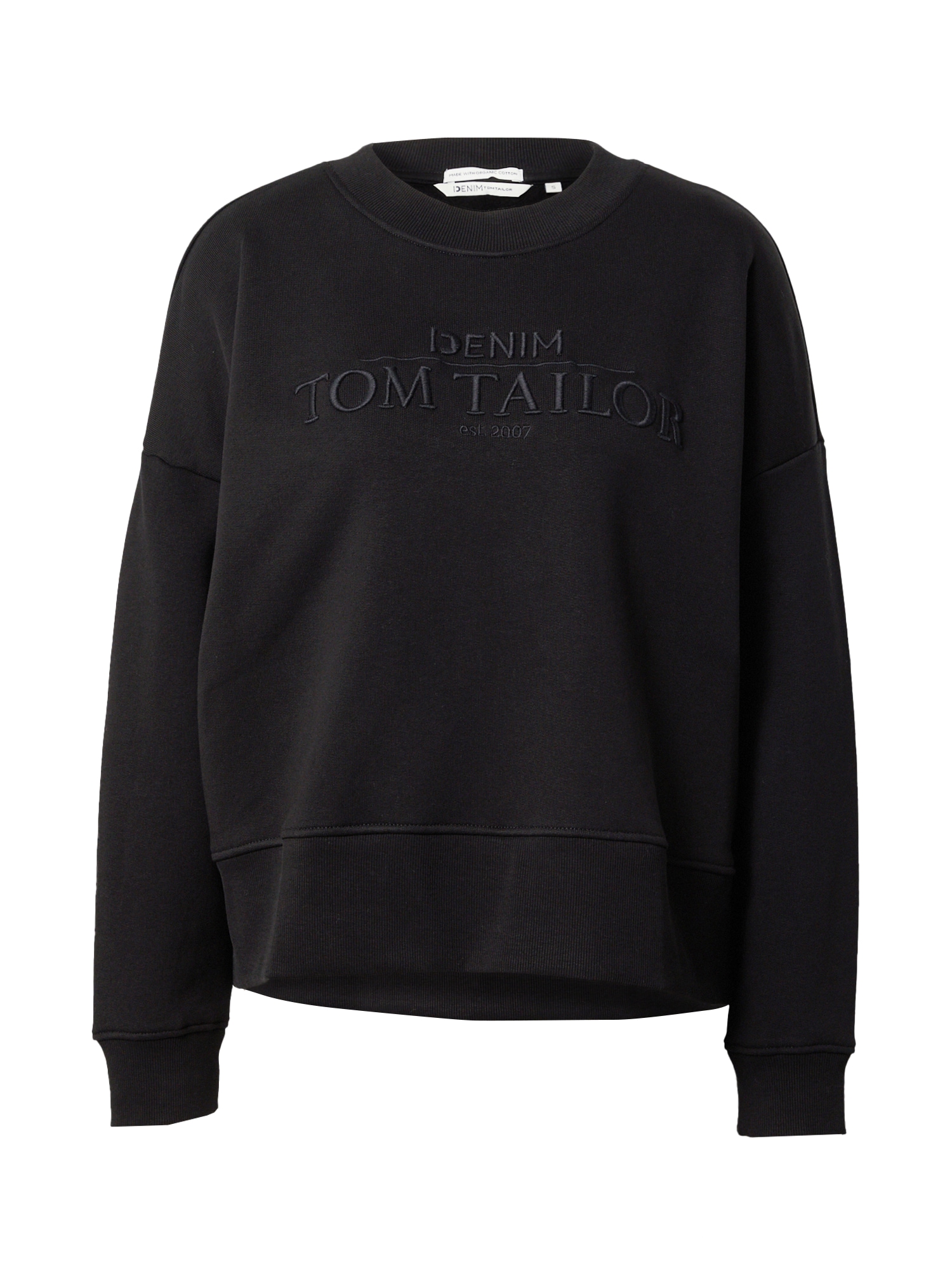 TOM TAILOR DENIM Majica  črna