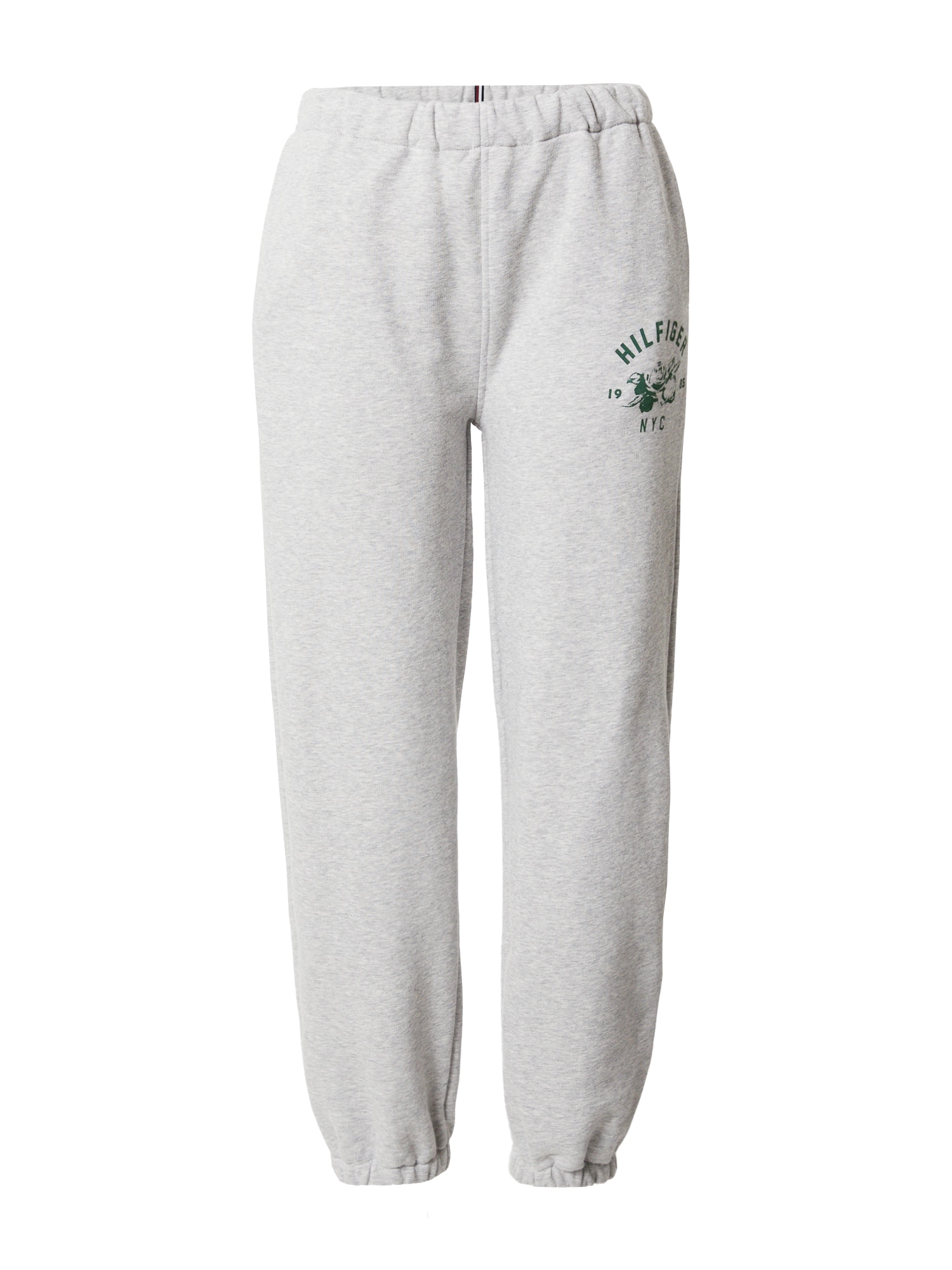TOMMY HILFIGER Hlače  pegasto siva / zelena