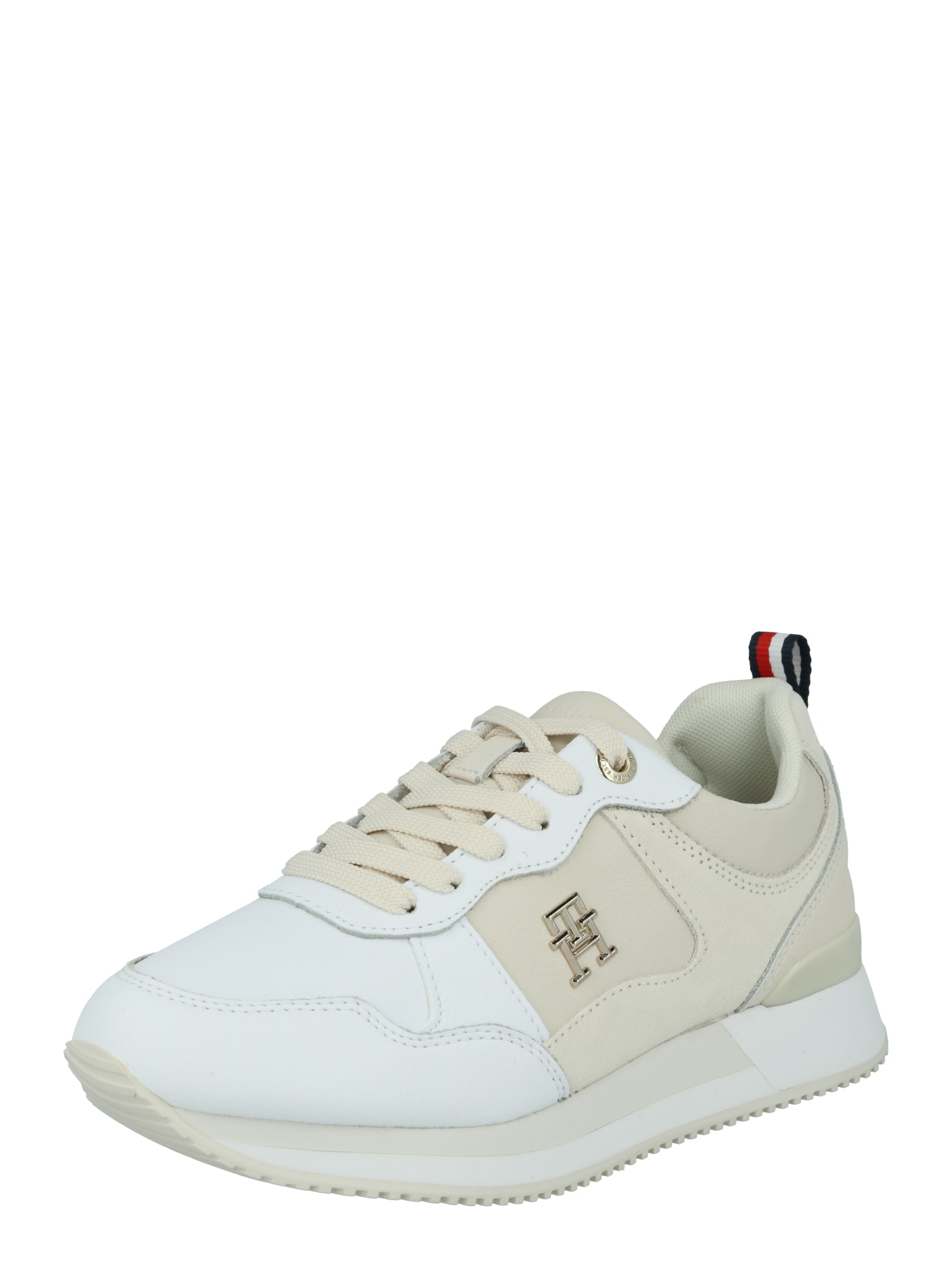 TOMMY HILFIGER Nizke superge  bež / mornarska / rdeča / bela